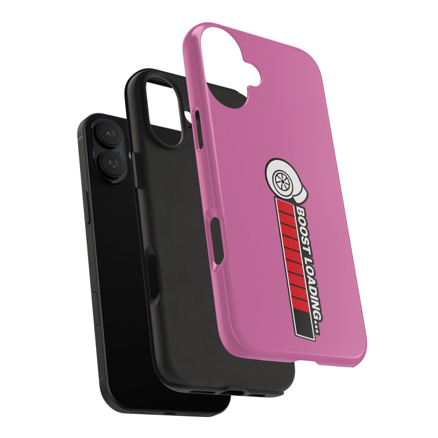 Pink Boost Loading Tough Phone Case for iPhone or Samsung phones