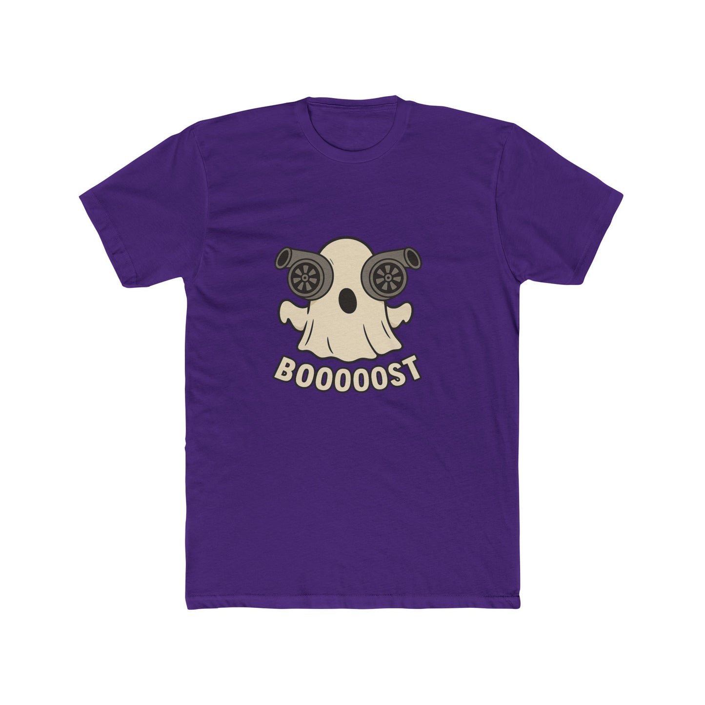 Booost Ghost Unisex Cotton Crew Tee, Halloween T-Shirt, Casual Graphic Tee, Funny Gift, Cute Ghost Costume Tee