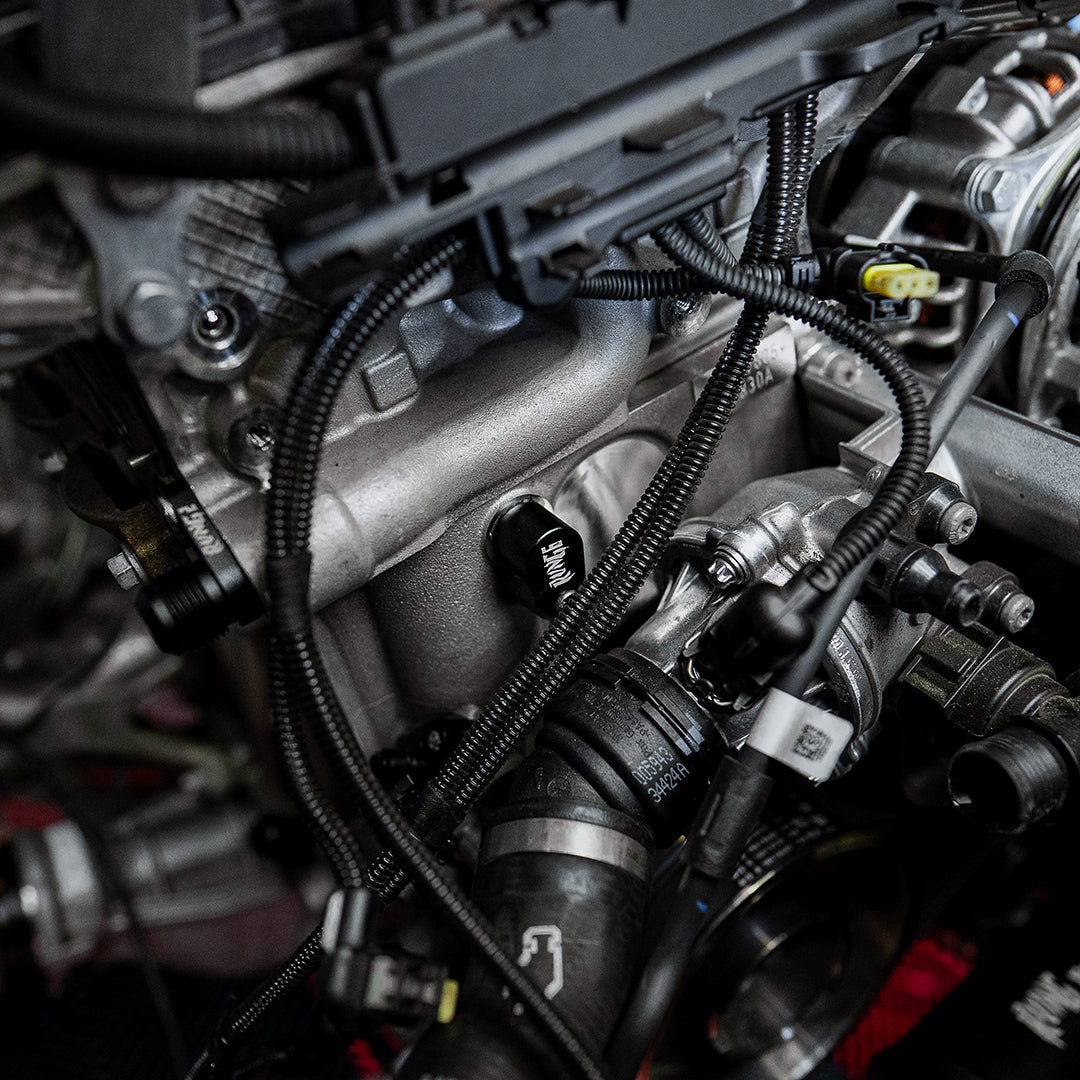 RVNG Billet S58 Oil & Coolant Block-Off Fittings – BMW G80 M3 / G82 M4 / G87 M2 Single Turbo Kit Hardware