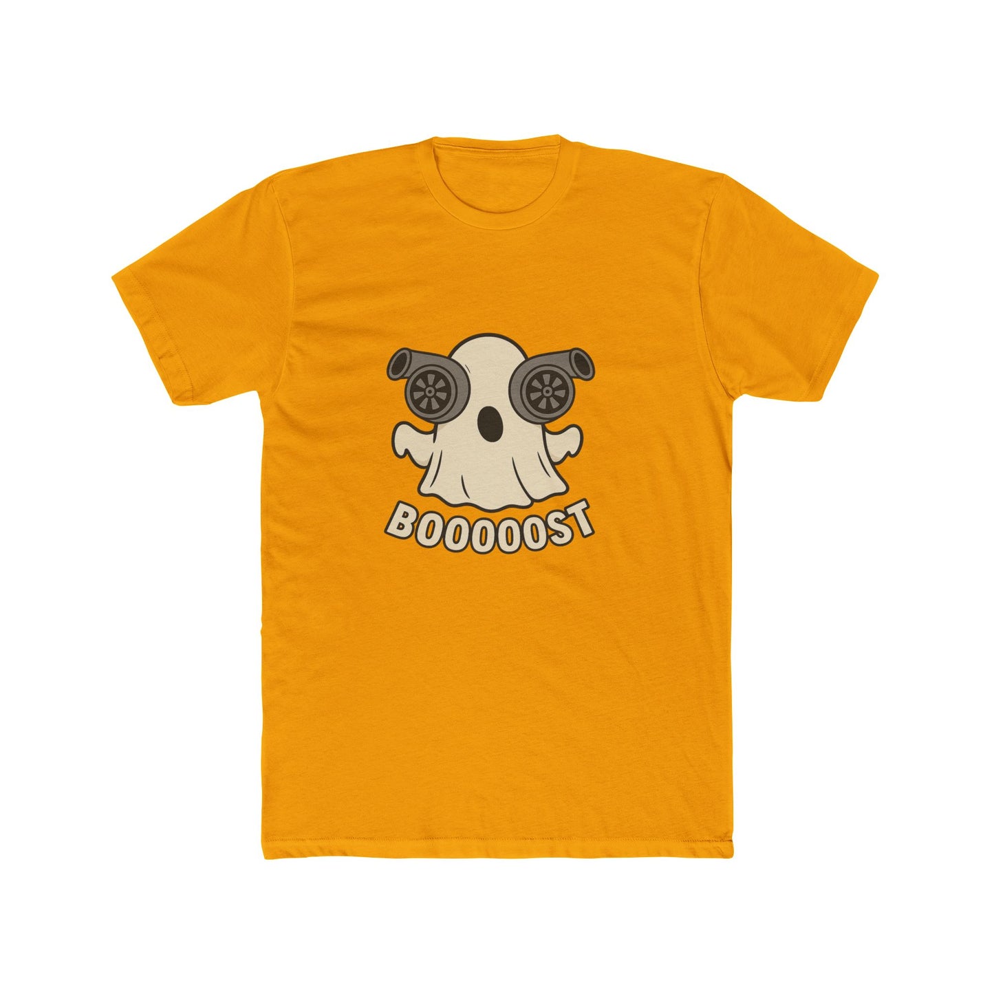 Booost Ghost Unisex Cotton Crew Tee, Halloween T-Shirt, Casual Graphic Tee, Funny Gift, Cute Ghost Costume Tee