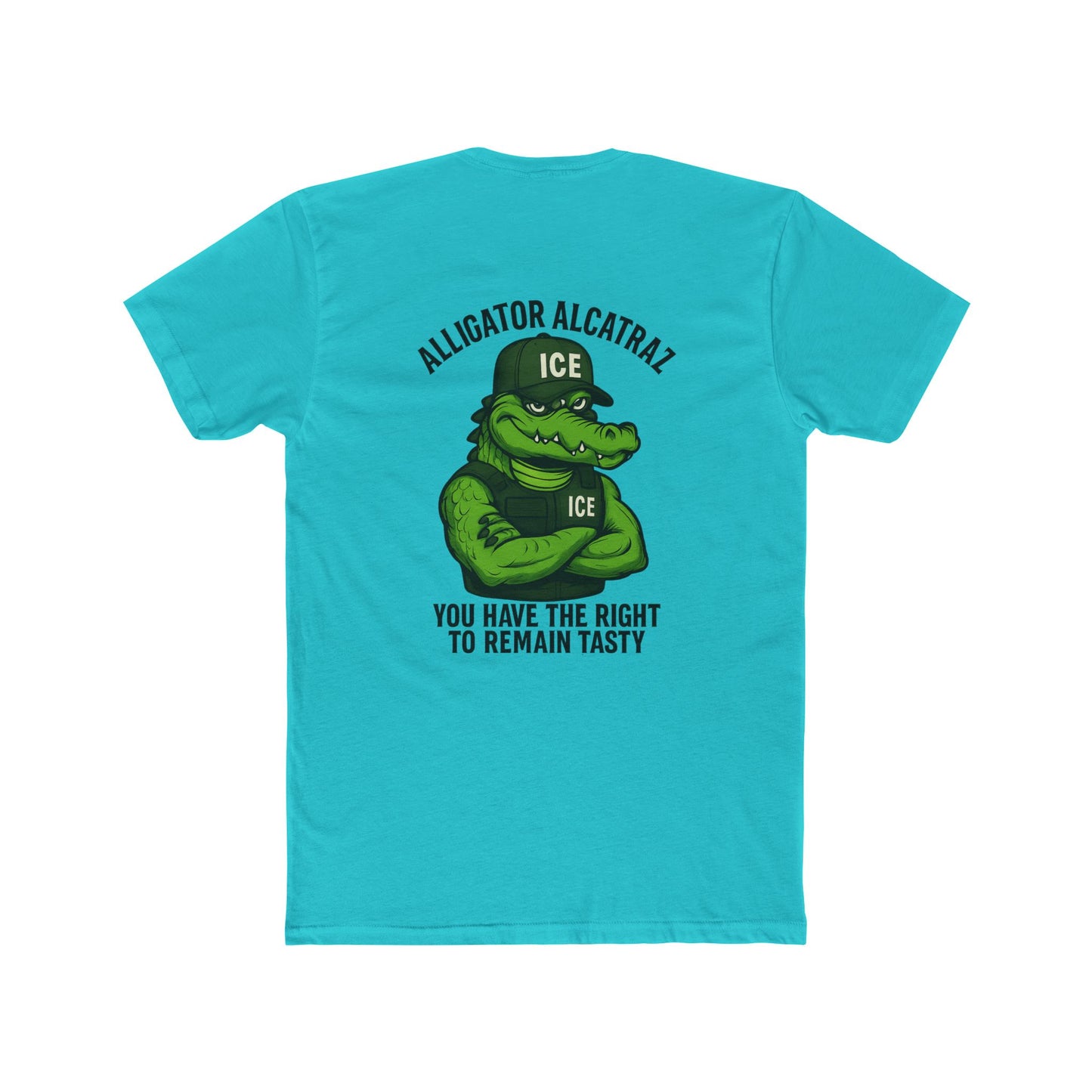 Funny Alligator Alcatraz T-Shirt - You Have the Right to Remain Tasty 10 colors
