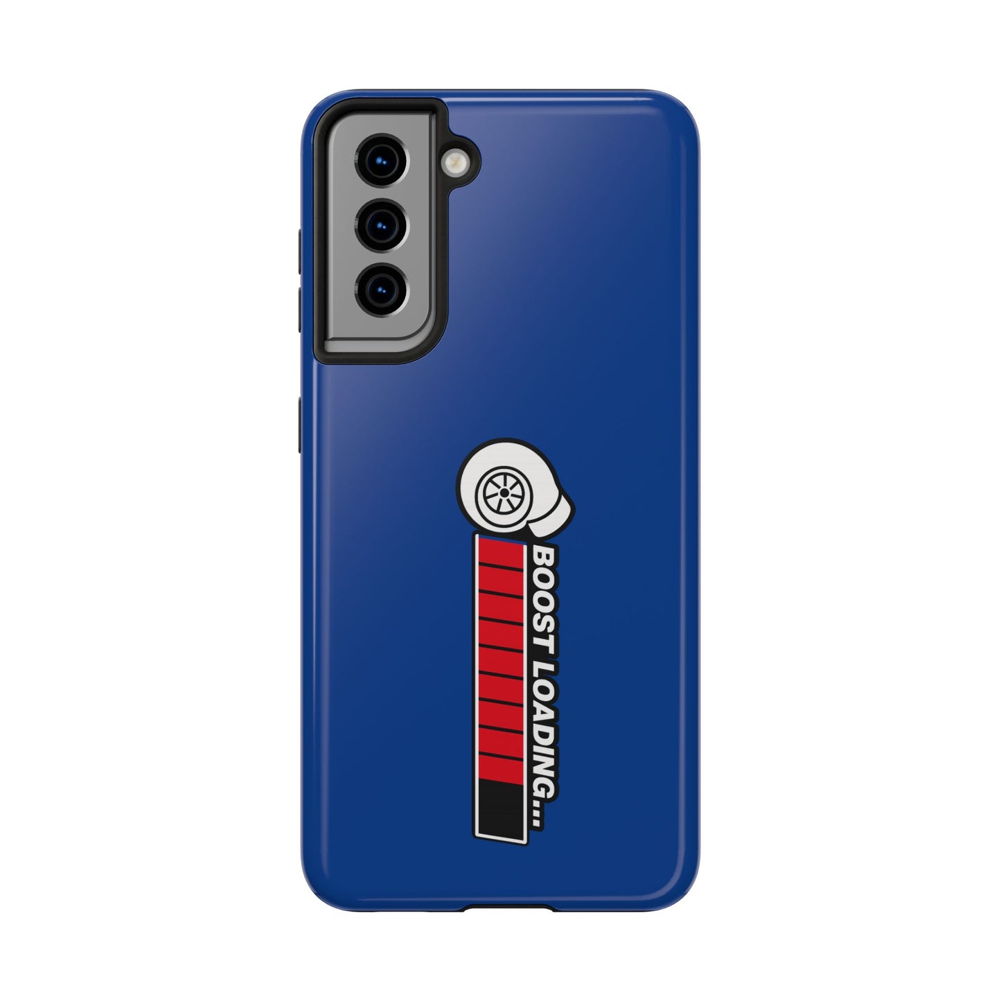 Blue Boost Loading Tough Phone Case for iPhone or Samsung phones