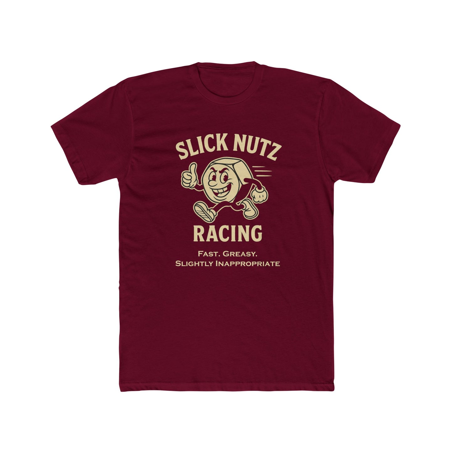 Slick Nutz Racing Tee Fast Greasy Inappropriate T-Shirt 10 colors