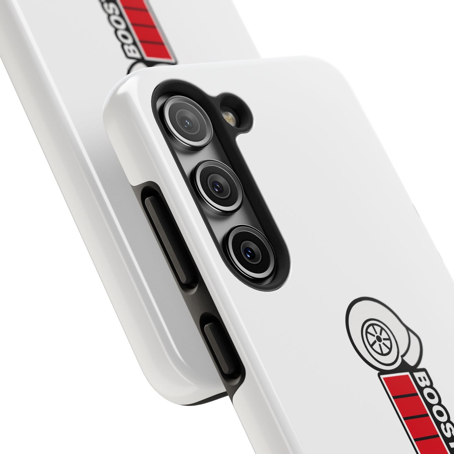 White Boost Loading Tough Phone Case For Apple or Samsung