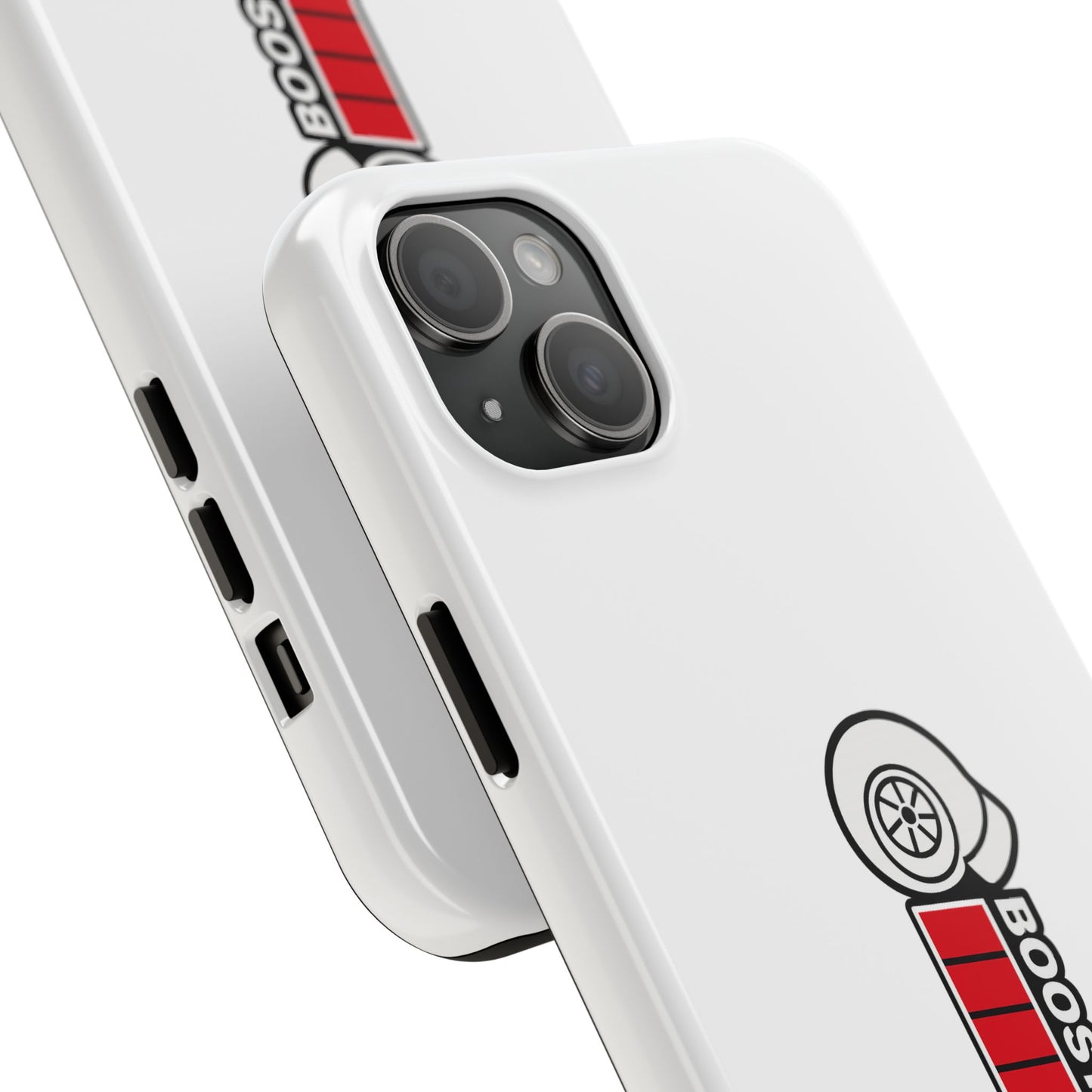 White Boost Loading Tough Phone Case For Apple or Samsung