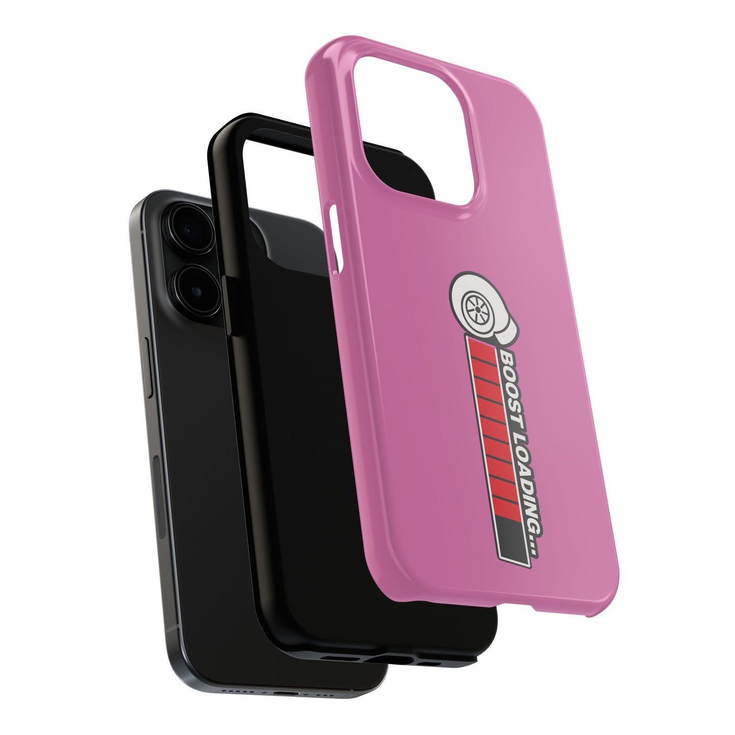 Pink Boost Loading Tough Phone Case for iPhone or Samsung phones