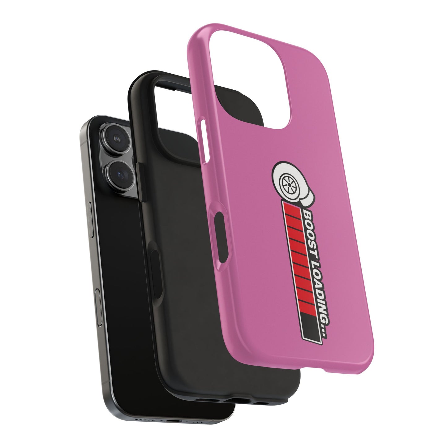 Pink Boost Loading Tough Phone Case for iPhone or Samsung phones