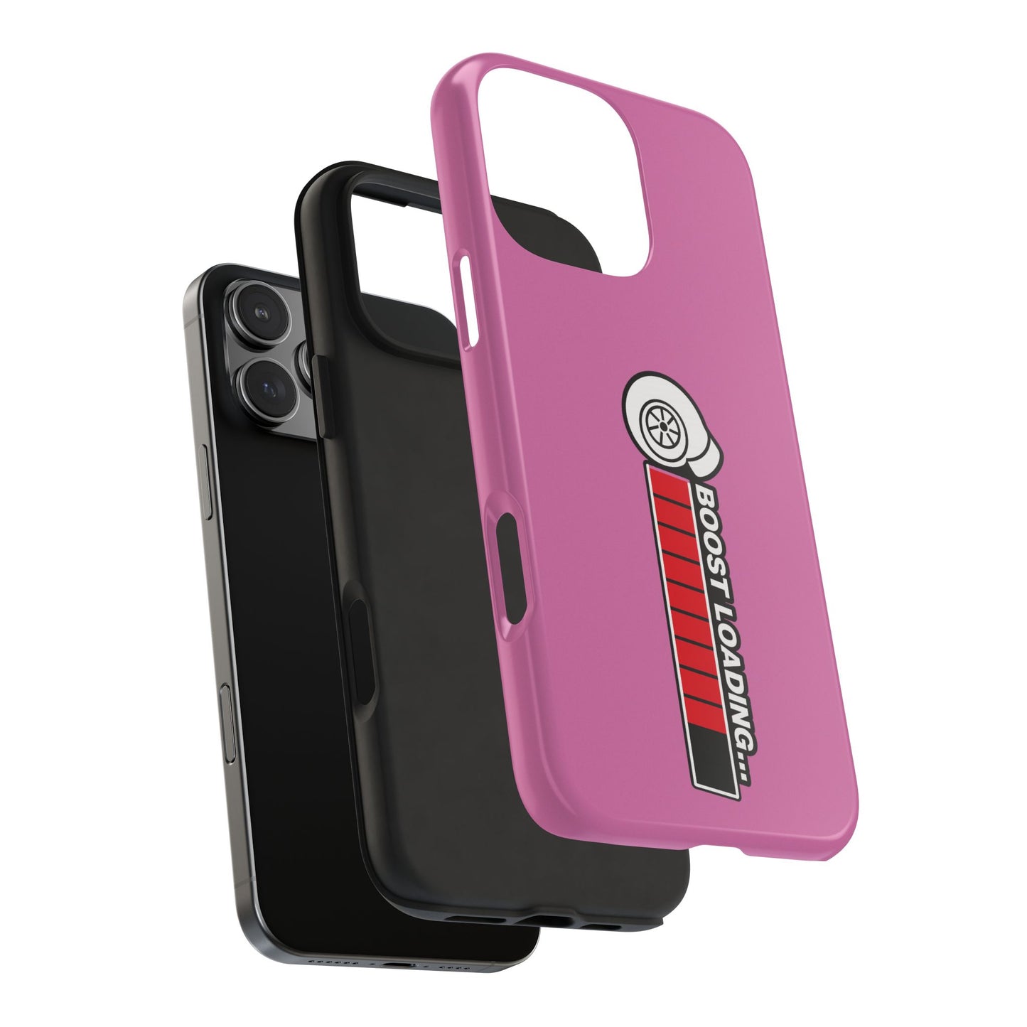 Pink Boost Loading Tough Phone Case for iPhone or Samsung phones