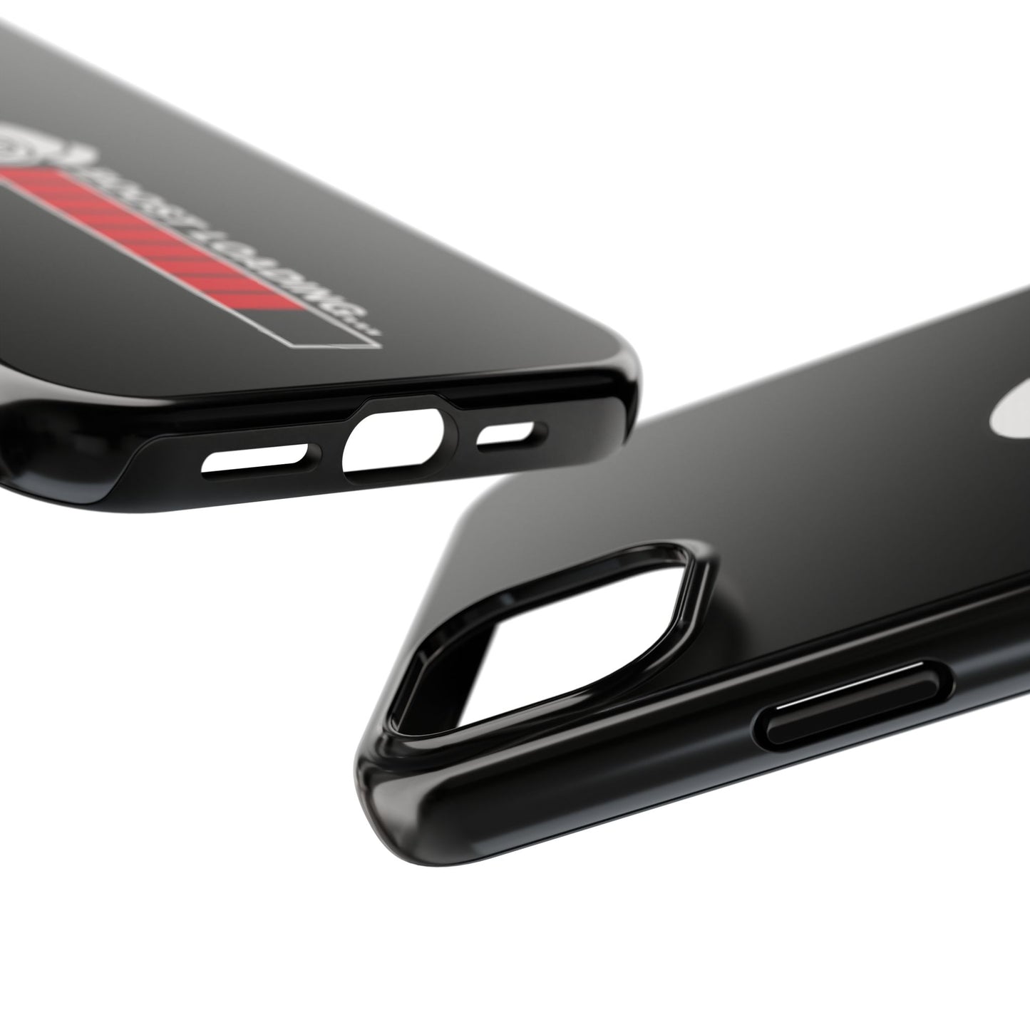 Black Boost Loading Tough Phone Case for iPhone or Samsung phones