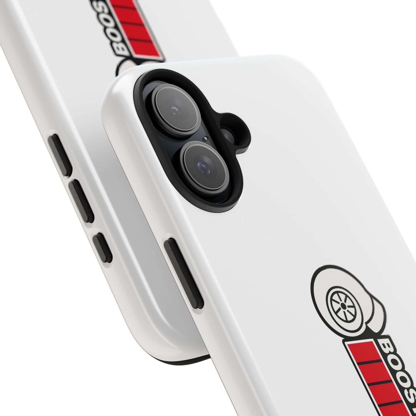 White Boost Loading Tough Phone Case For Apple or Samsung