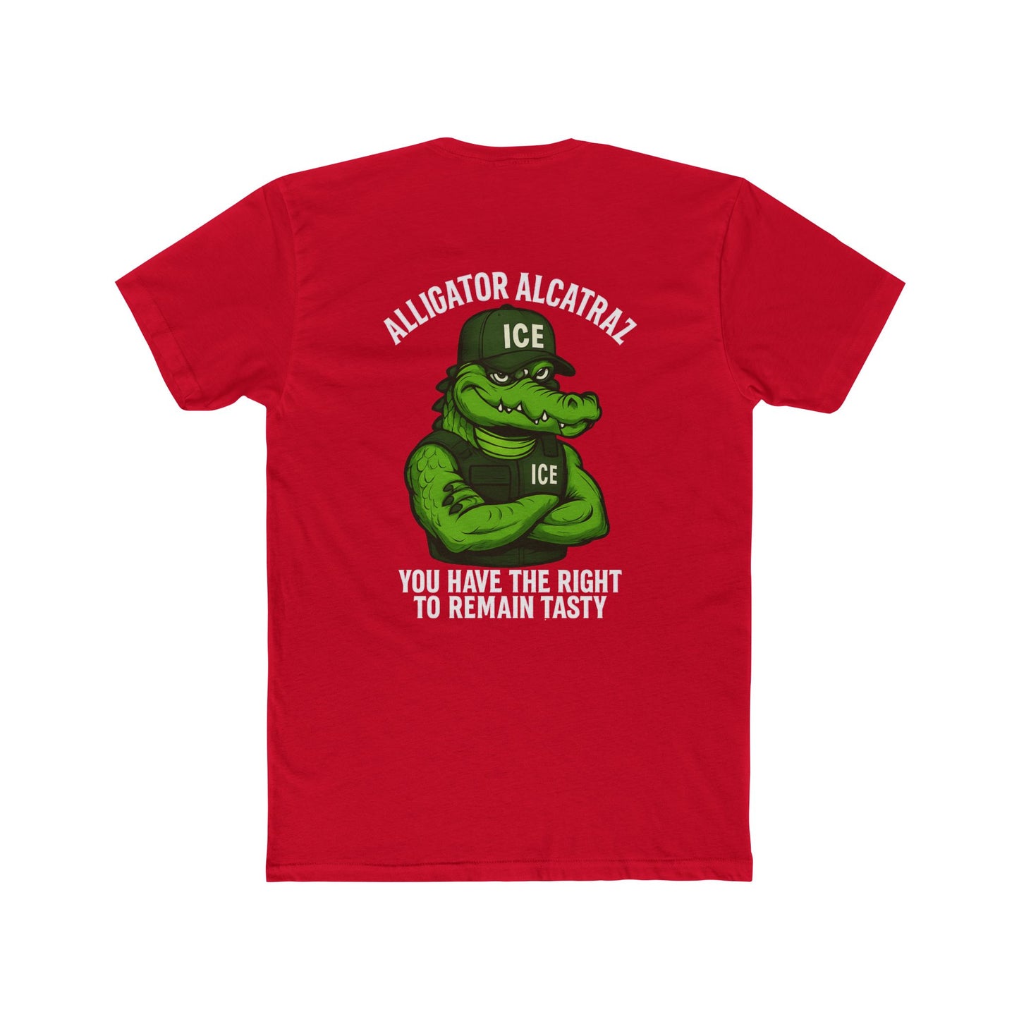 Funny Alligator Alcatraz T-Shirt - You Have the Right to Remain Tasty 10 Colors