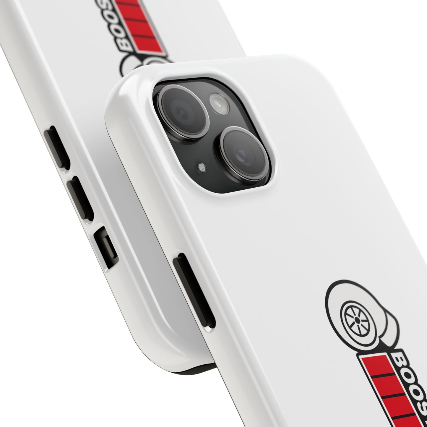 White Boost Loading Tough Phone Case For Apple or Samsung