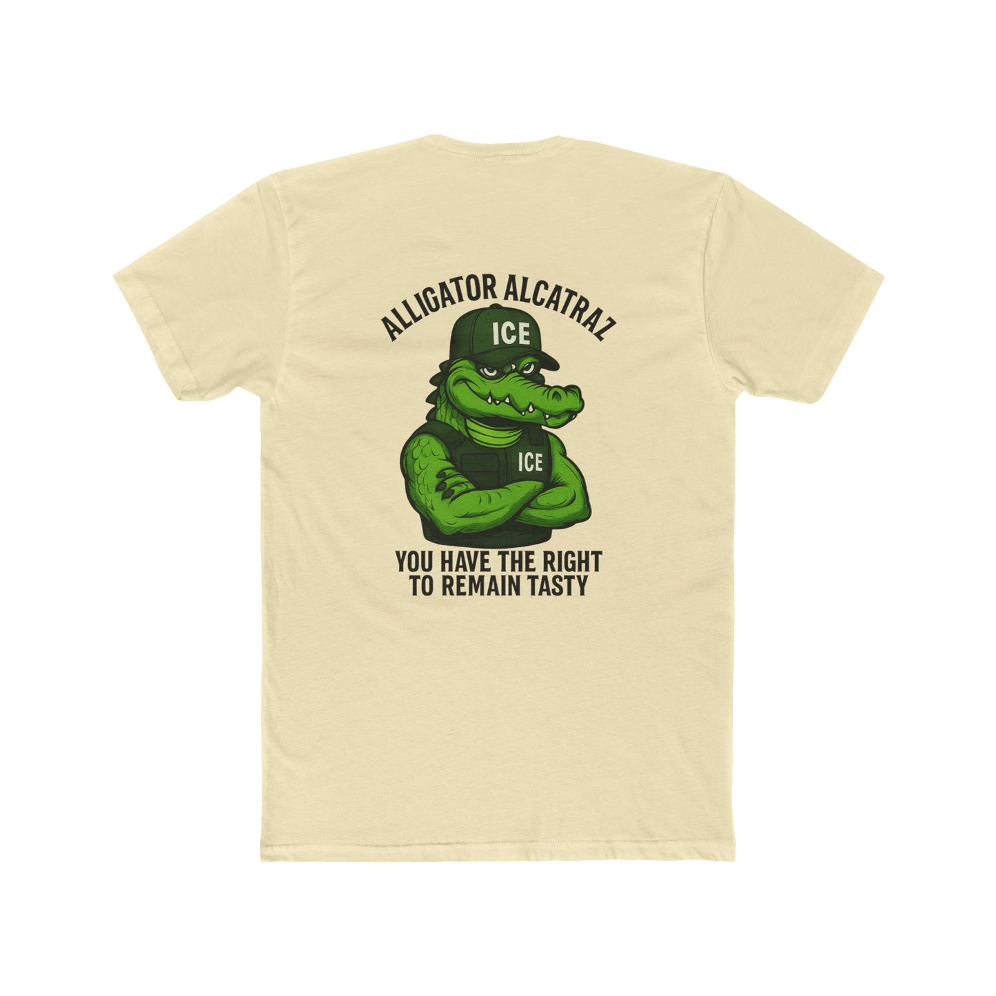 Funny Alligator Alcatraz T-Shirt - You Have the Right to Remain Tasty 10 colors