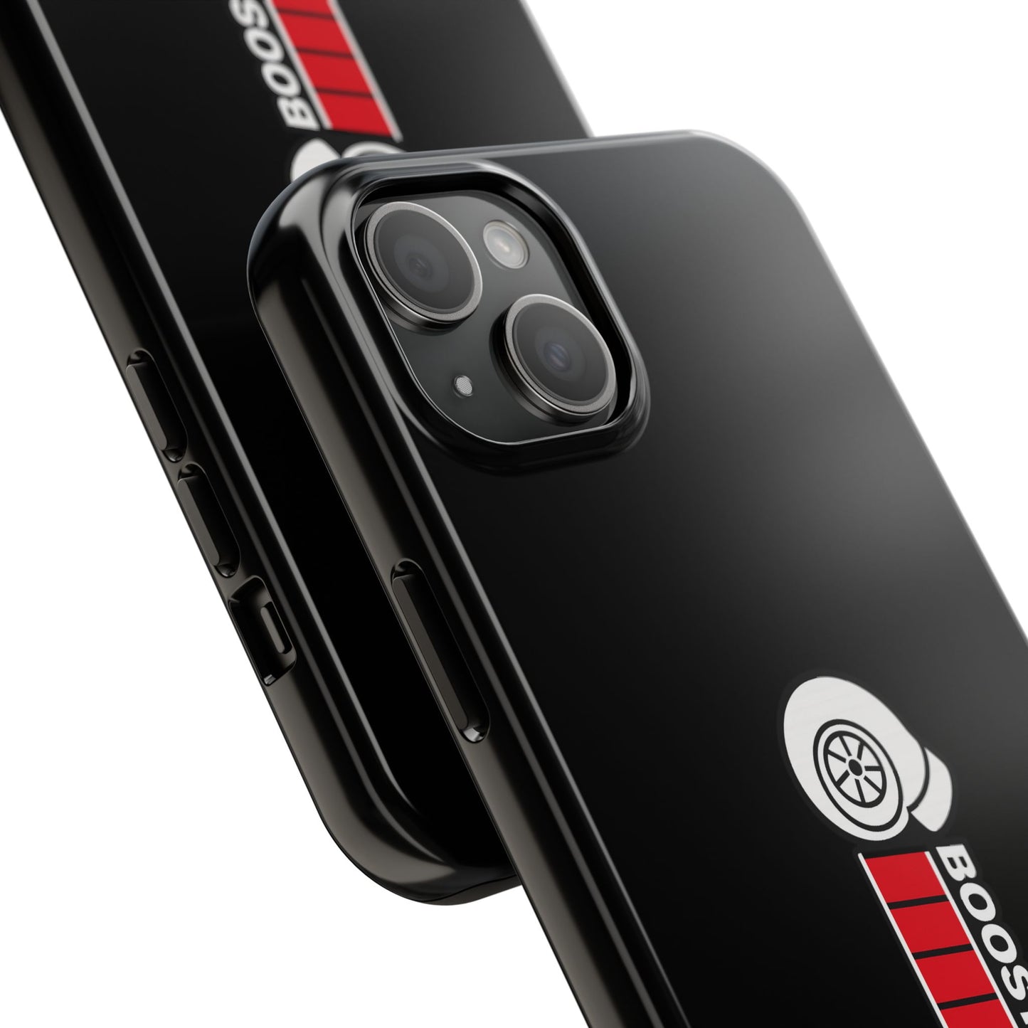 Black Boost Loading Tough Phone Case for iPhone or Samsung phones