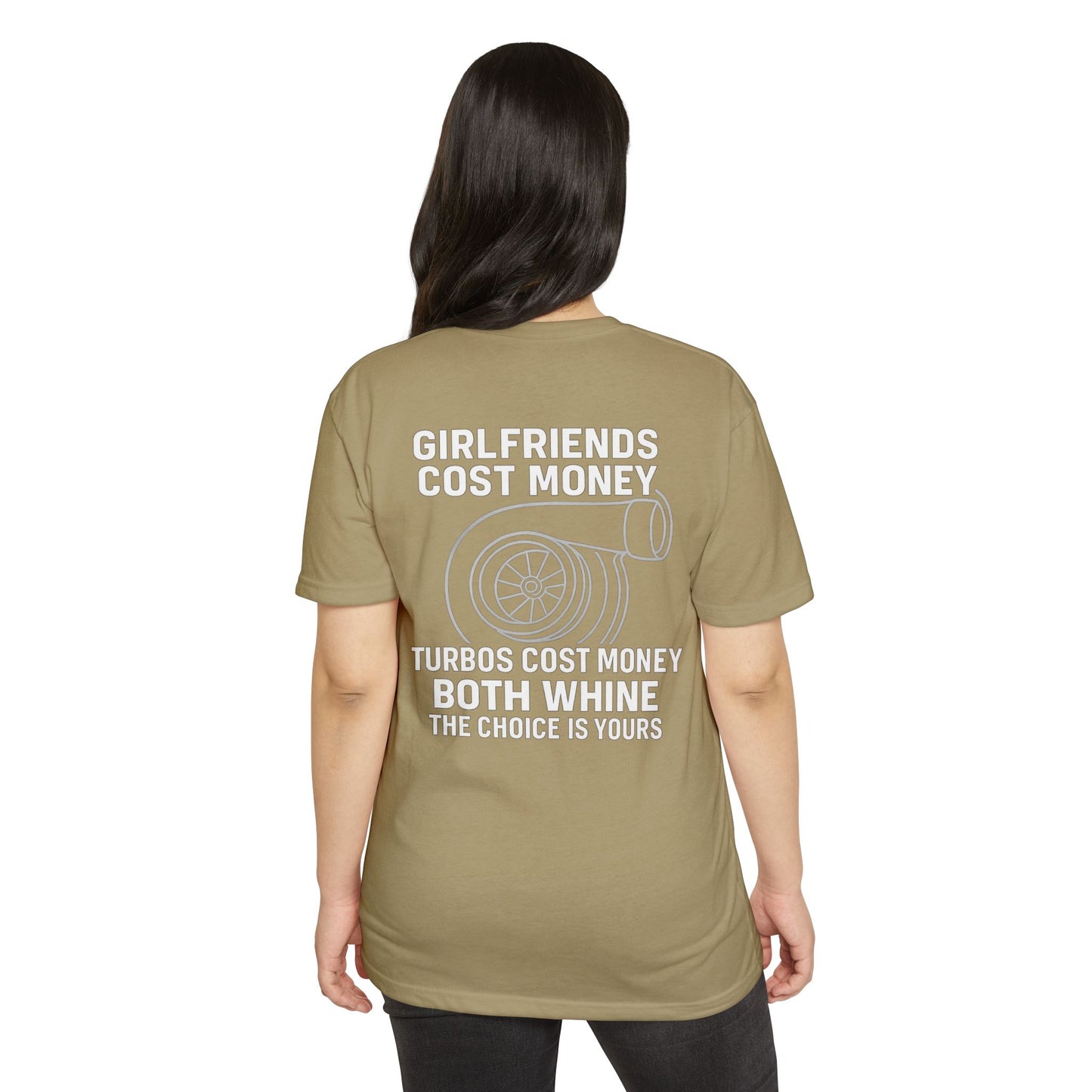 Girlfriends Whine, Turbos Whistle – Funny Car Guy Turbo T-Shirt 7 Dark Colors