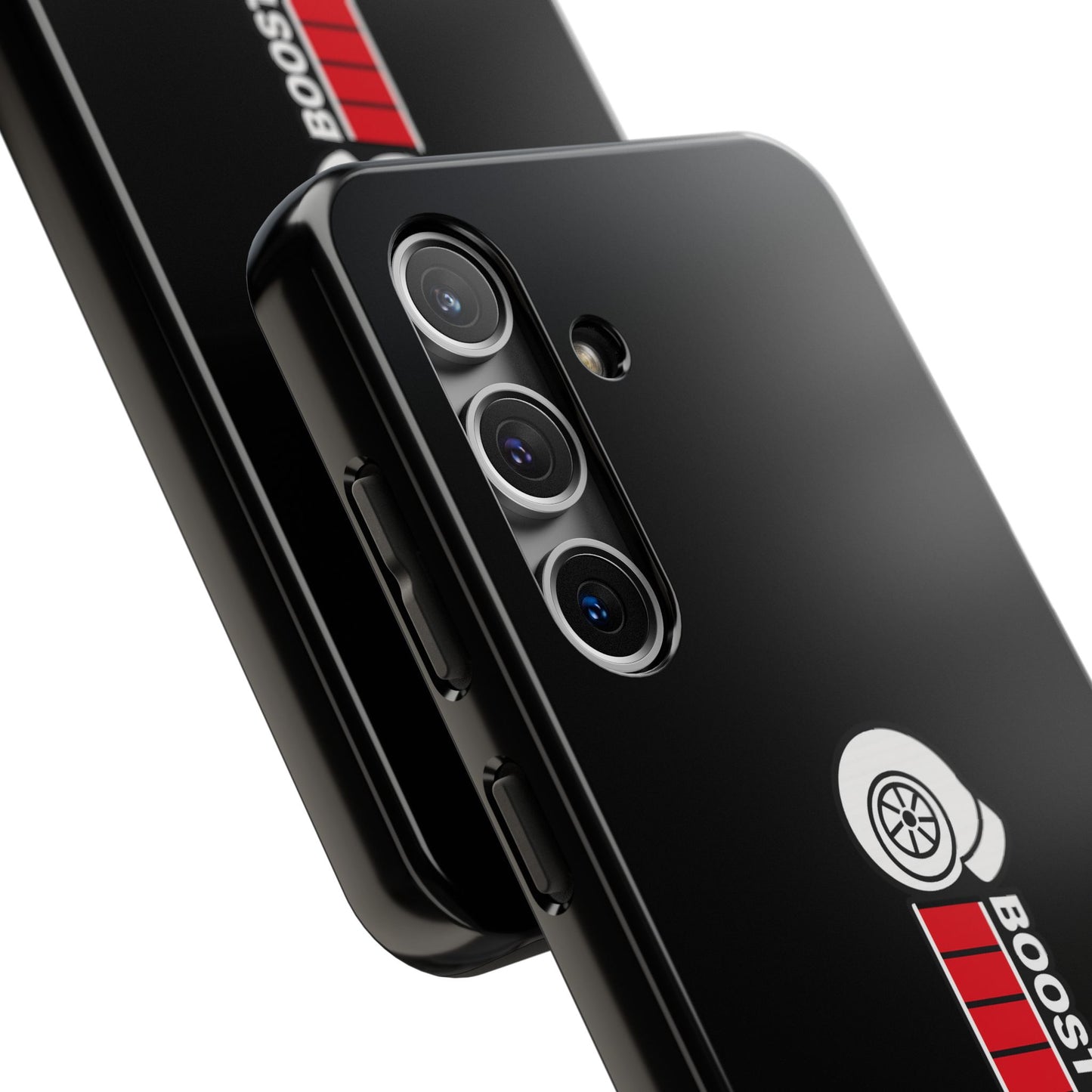 Black Boost Loading Tough Phone Case for iPhone or Samsung phones