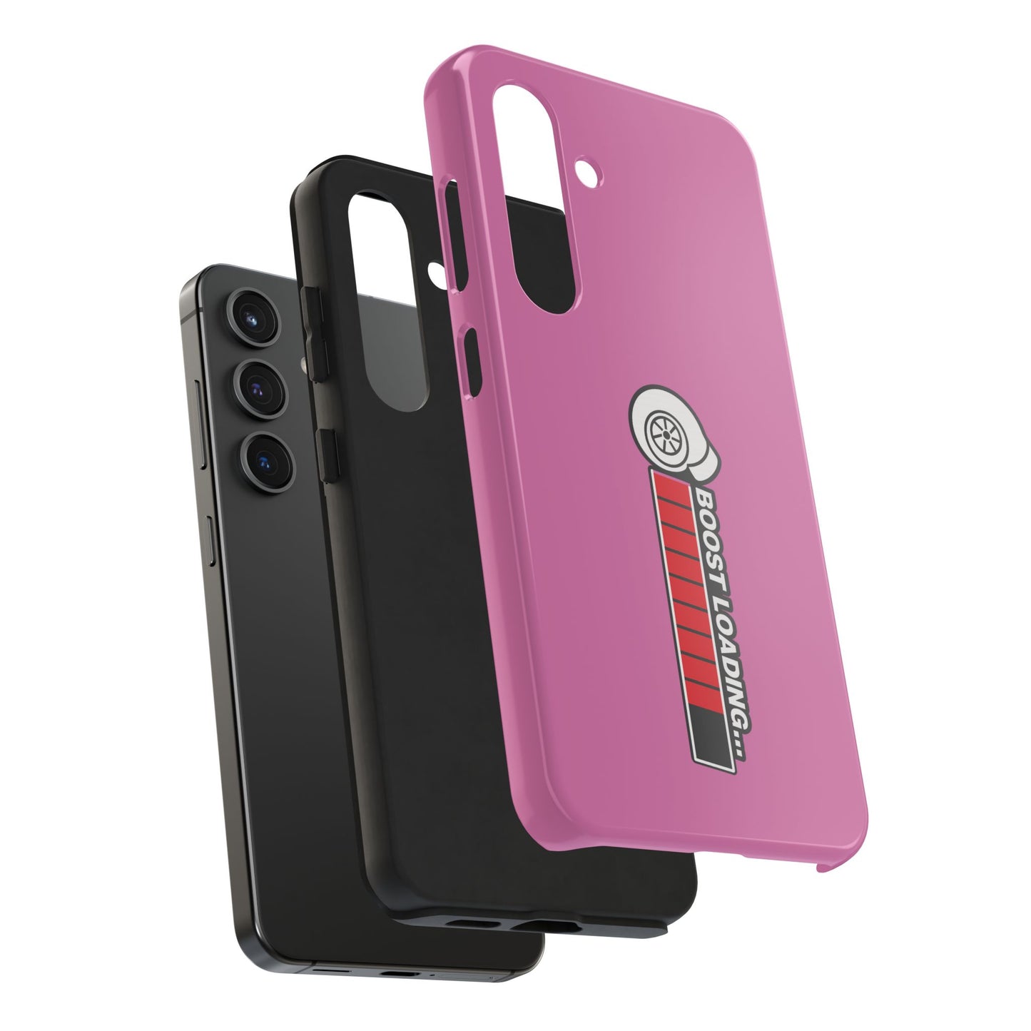 Pink Boost Loading Tough Phone Case for iPhone or Samsung phones