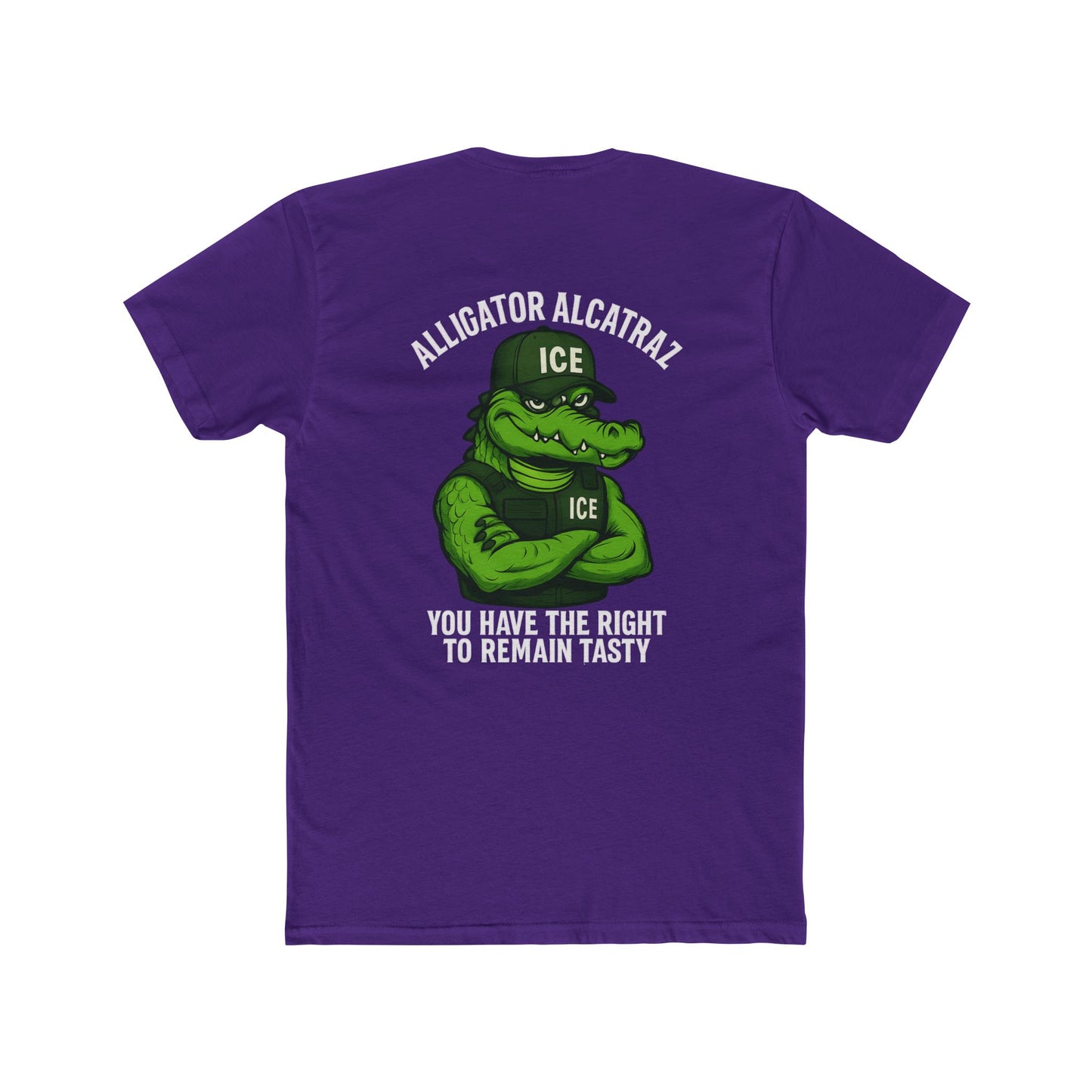 Funny Alligator Alcatraz T-Shirt - You Have the Right to Remain Tasty 10 Colors