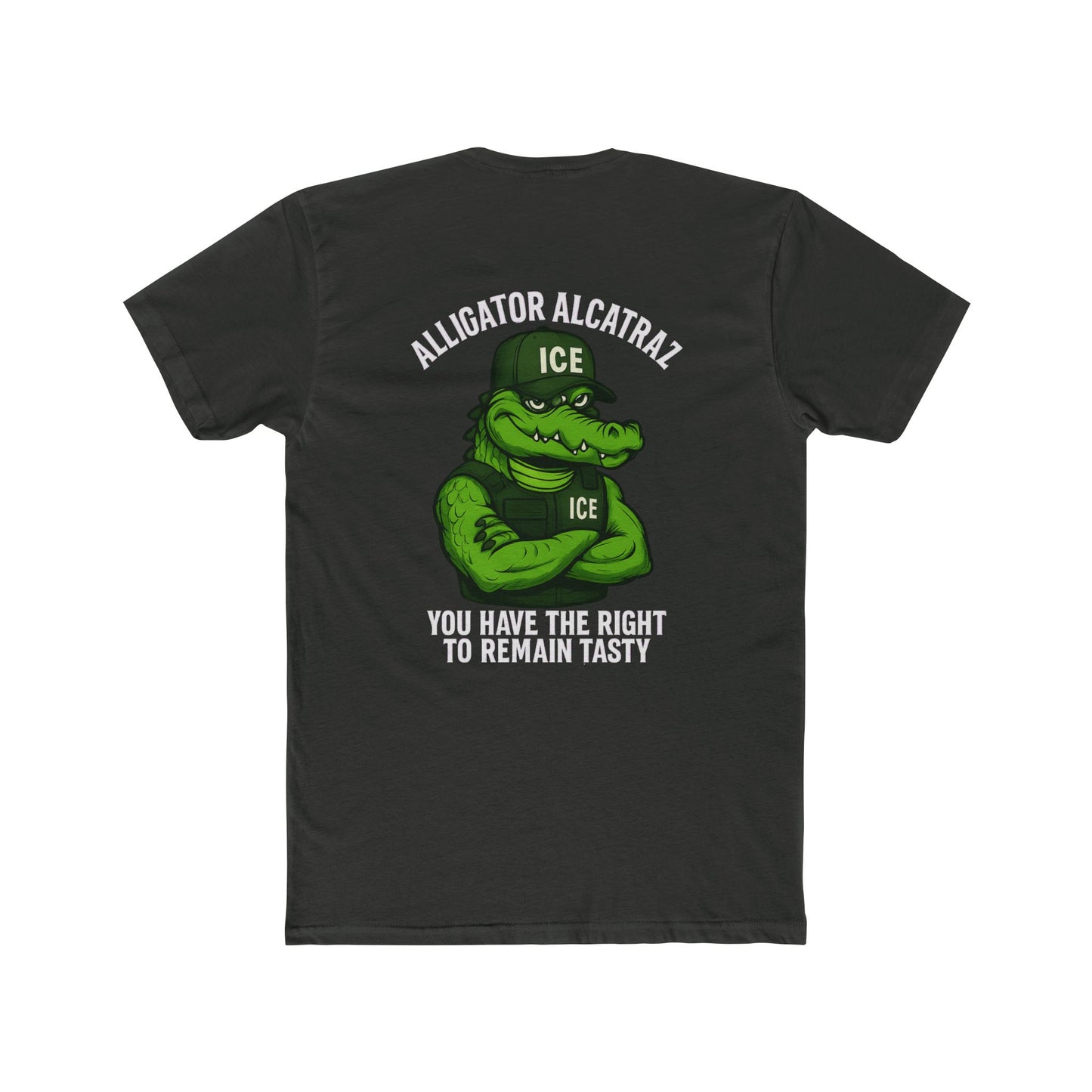 Funny Alligator Alcatraz T-Shirt - You Have the Right to Remain Tasty 10 Colors