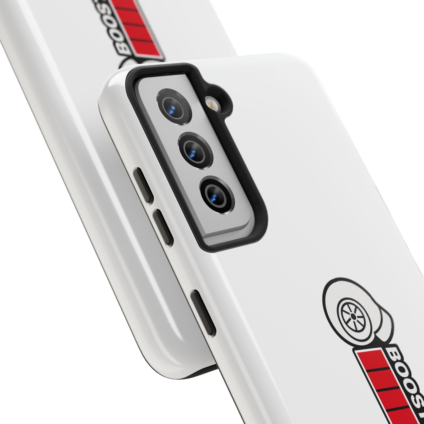 White Boost Loading Tough Phone Case For Apple or Samsung