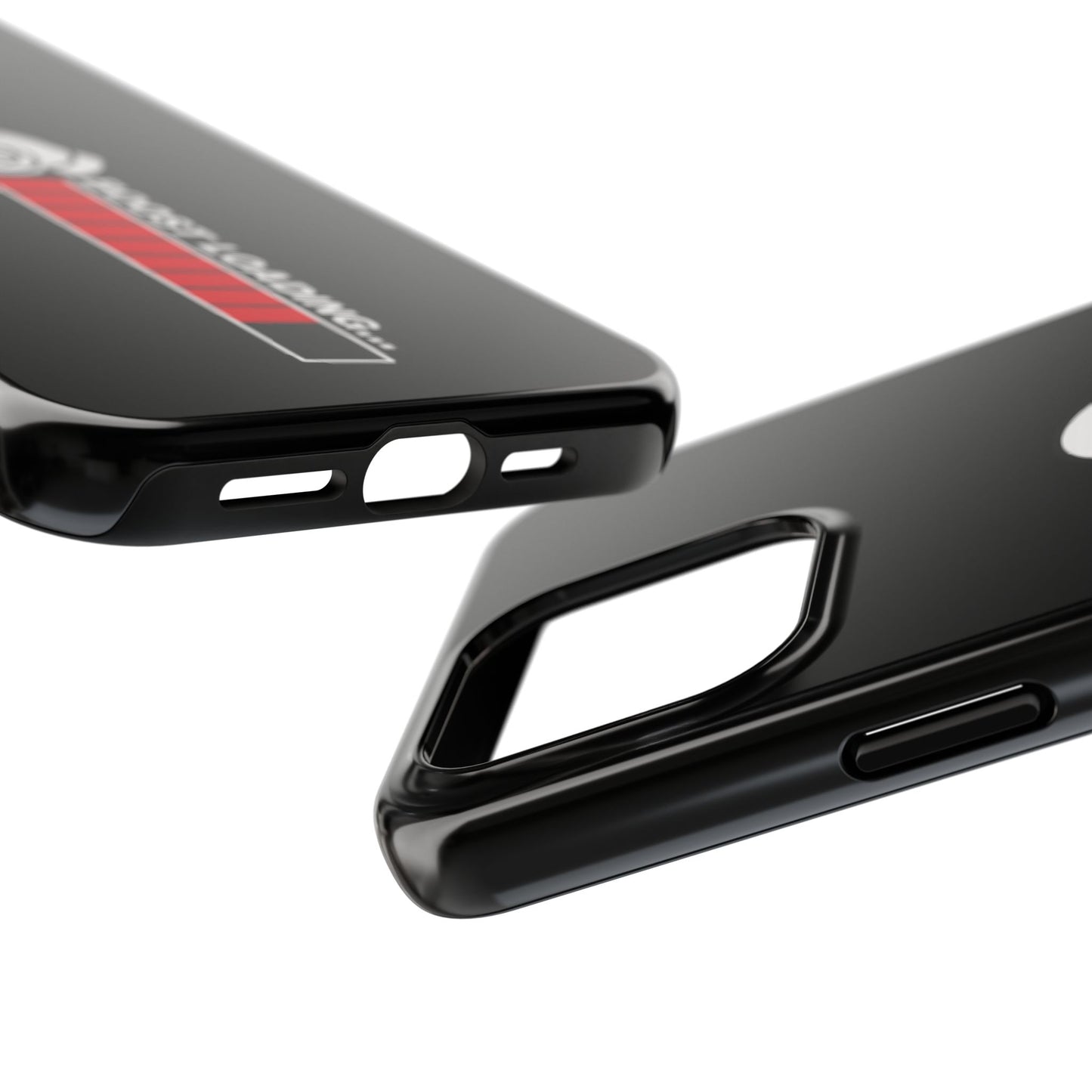 Black Boost Loading Tough Phone Case for iPhone or Samsung phones