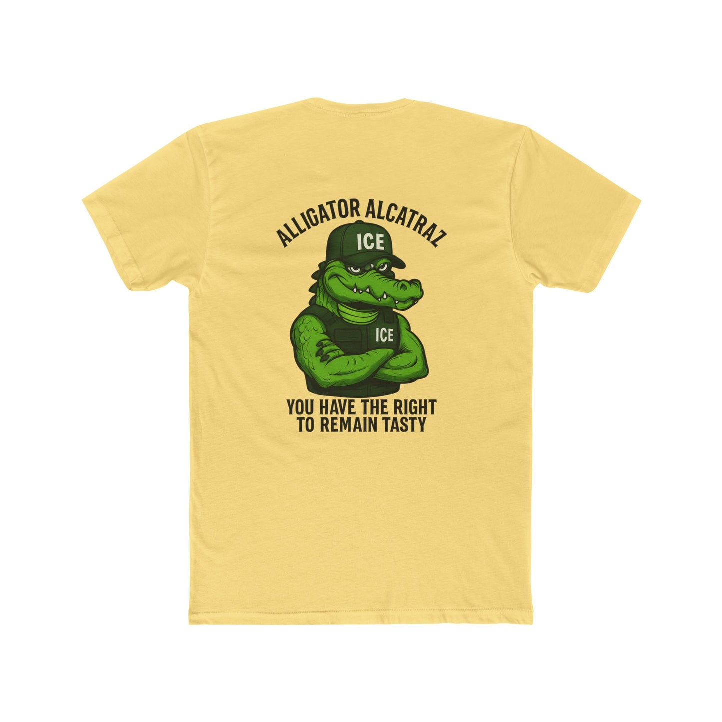 Funny Alligator Alcatraz T-Shirt - You Have the Right to Remain Tasty 10 colors
