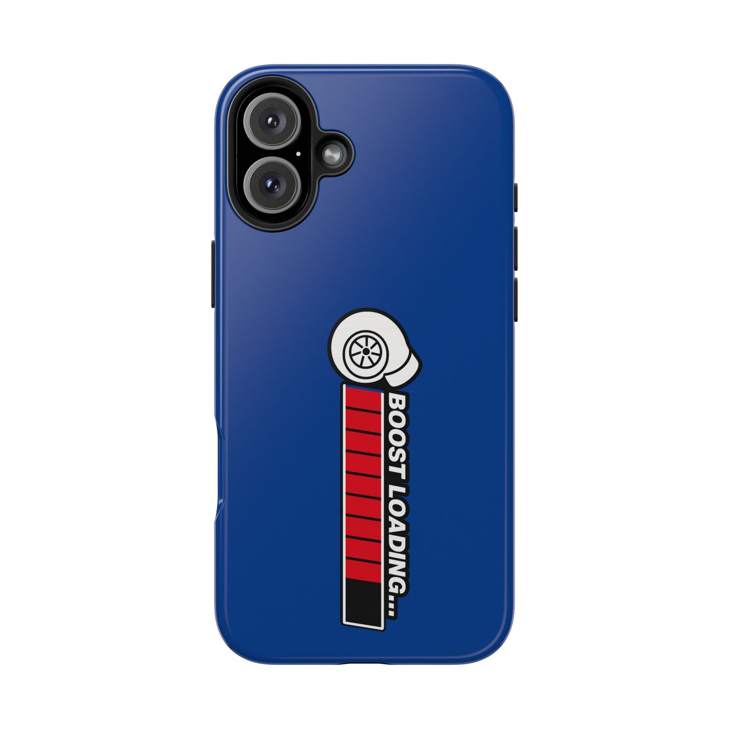Blue Boost Loading Tough Phone Case for iPhone or Samsung phones