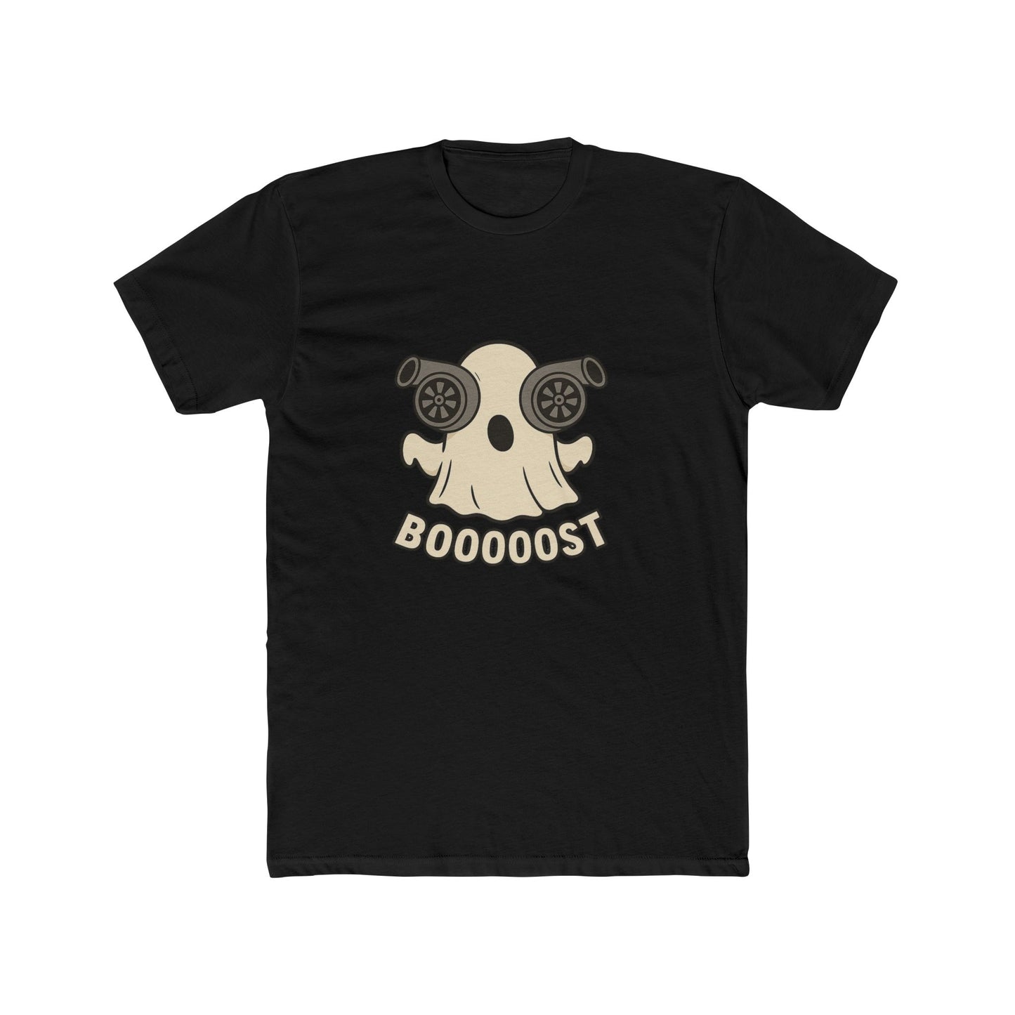 Booost Ghost Unisex Cotton Crew Tee, Halloween T-Shirt, Casual Graphic Tee, Funny Gift, Cute Ghost Costume Tee