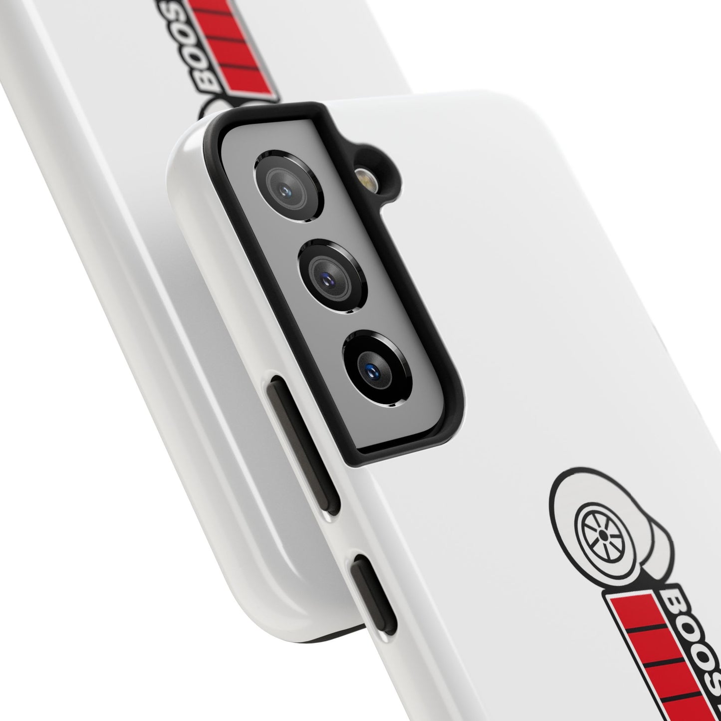White Boost Loading Tough Phone Case For Apple or Samsung