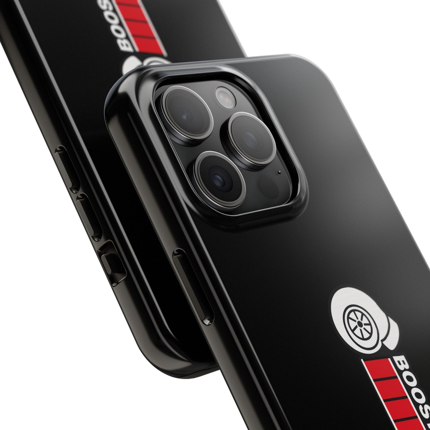 Black Boost Loading Tough Phone Case for iPhone or Samsung phones
