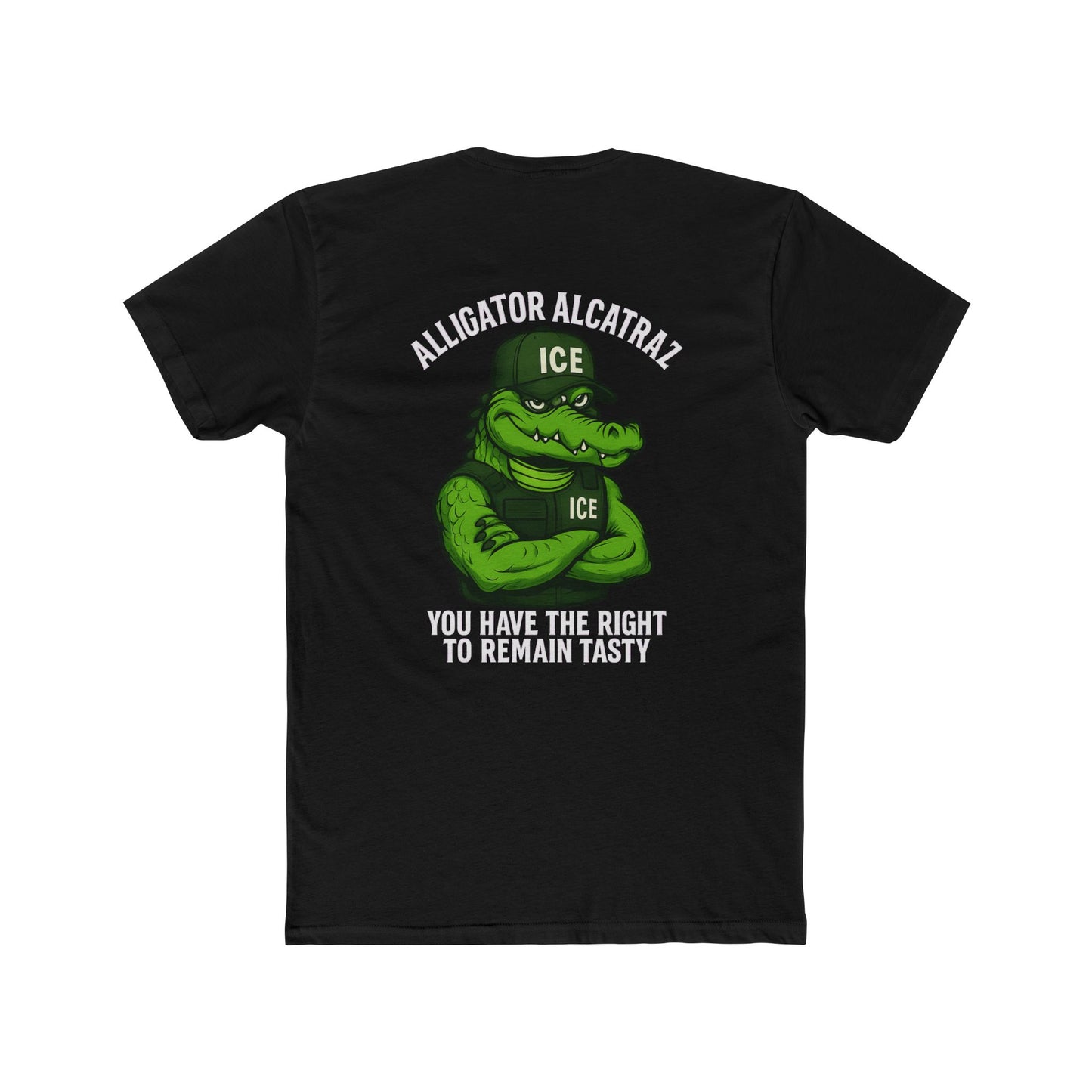 Funny Alligator Alcatraz T-Shirt - You Have the Right to Remain Tasty 10 Colors