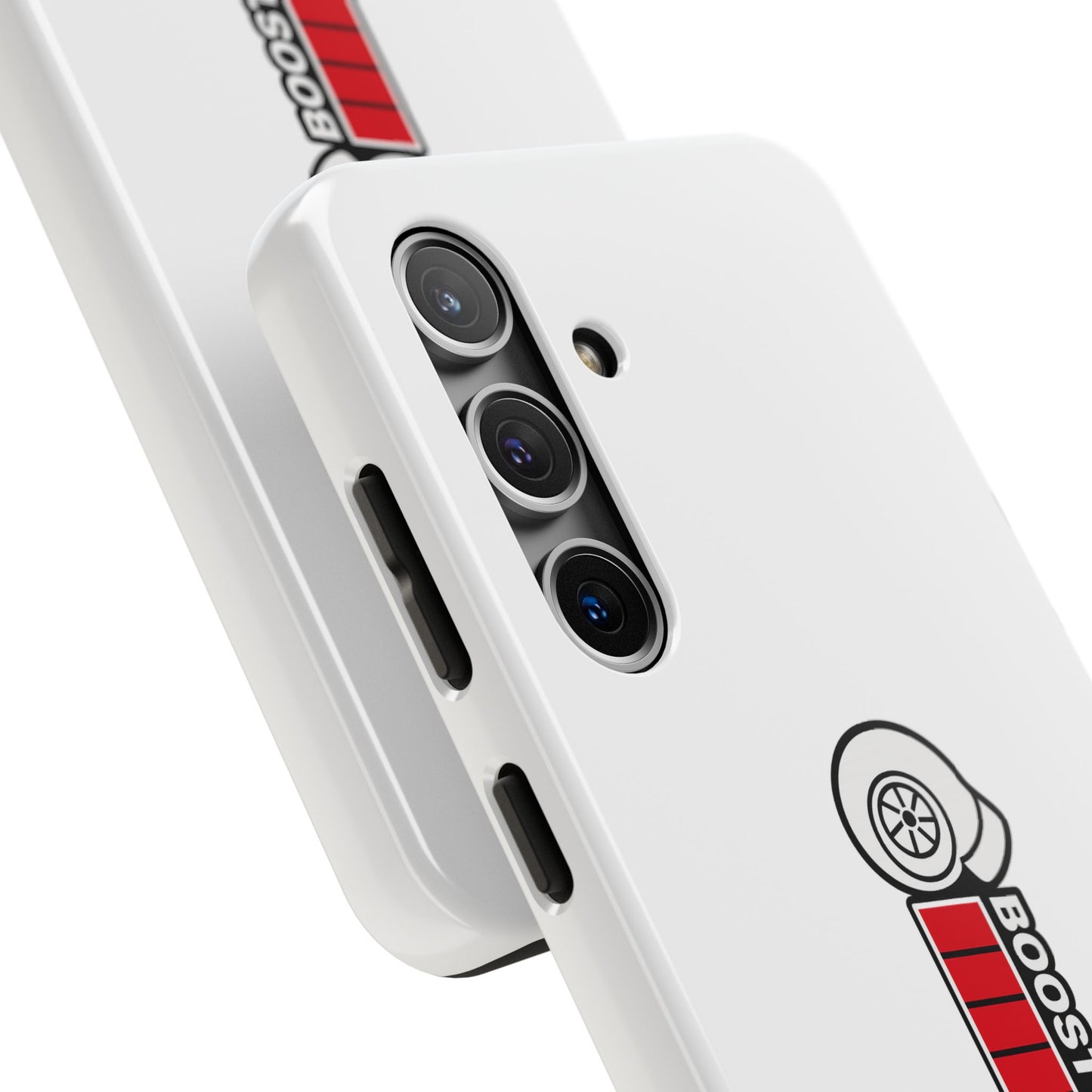 White Boost Loading Tough Phone Case For Apple or Samsung