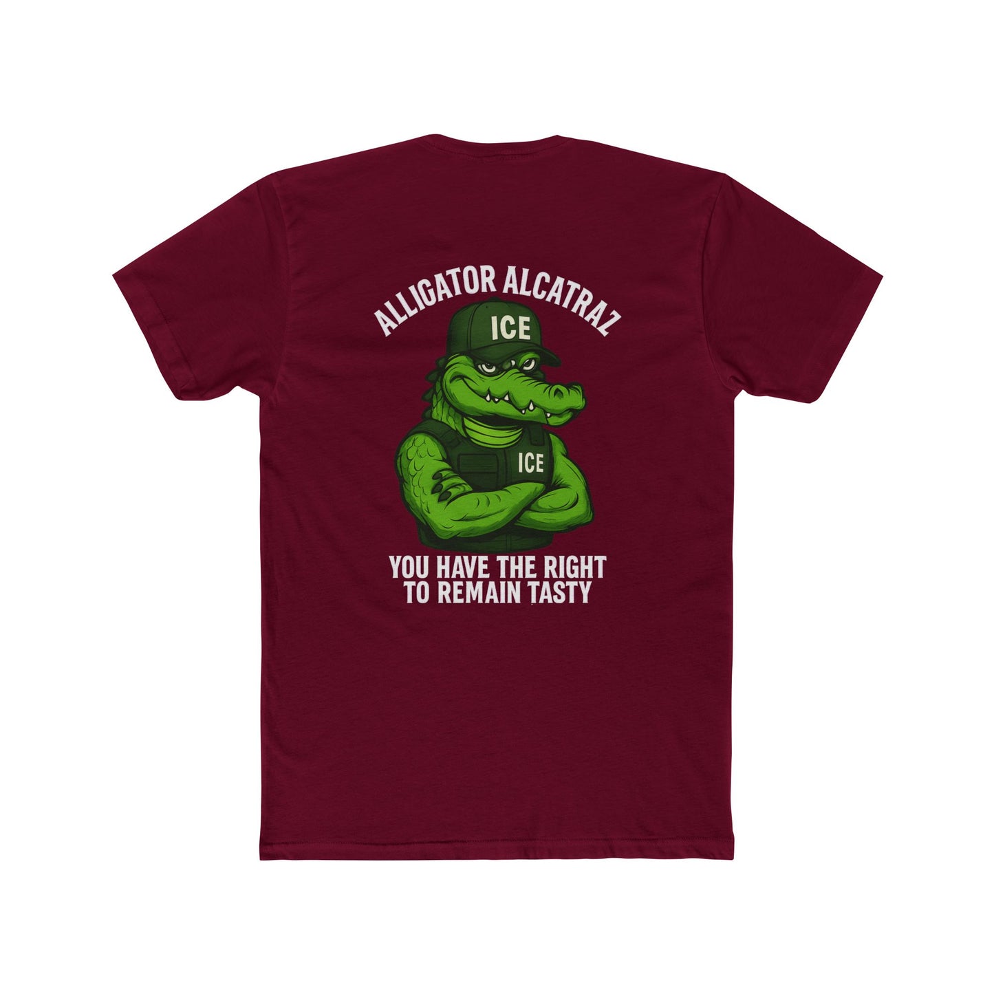 Funny Alligator Alcatraz T-Shirt - You Have the Right to Remain Tasty 10 Colors