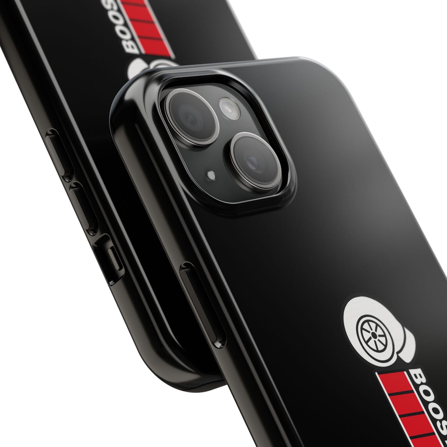 Black Boost Loading Tough Phone Case for iPhone or Samsung phones
