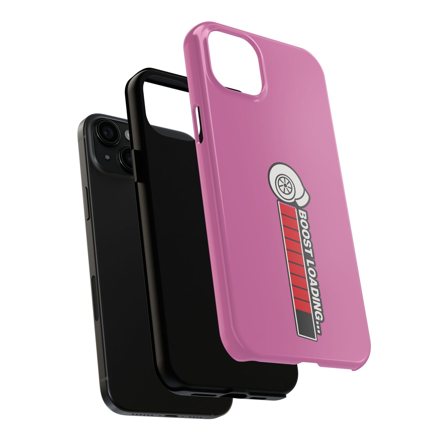 Pink Boost Loading Tough Phone Case for iPhone or Samsung phones