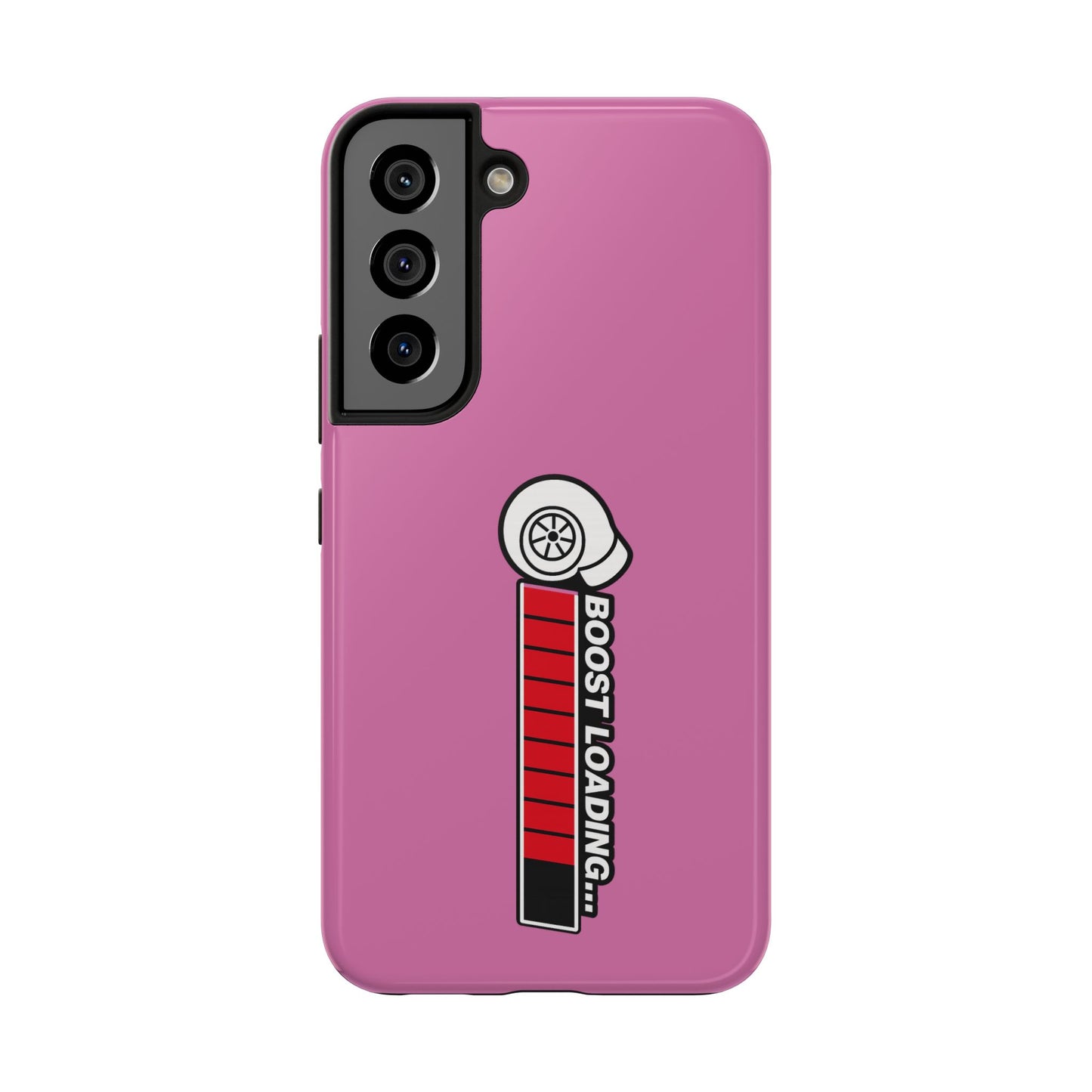 Pink Boost Loading Tough Phone Case for iPhone or Samsung phones