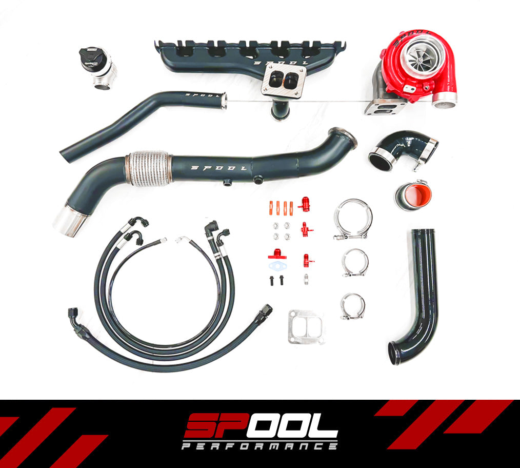 Spool Performance Billet Manifold B58 Gen 2 Top Mount Turbo Kit – BMW B58 Single Turbo Upgrade for Supra & BMW