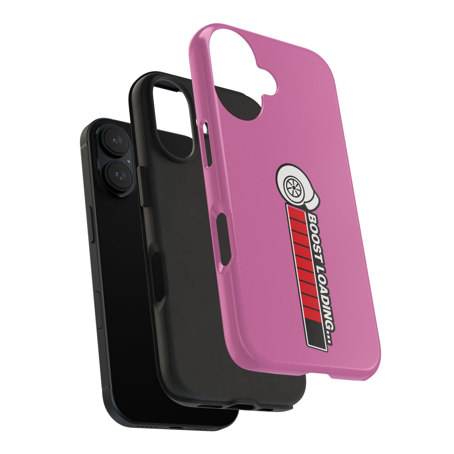 Pink Boost Loading Tough Phone Case for iPhone or Samsung phones