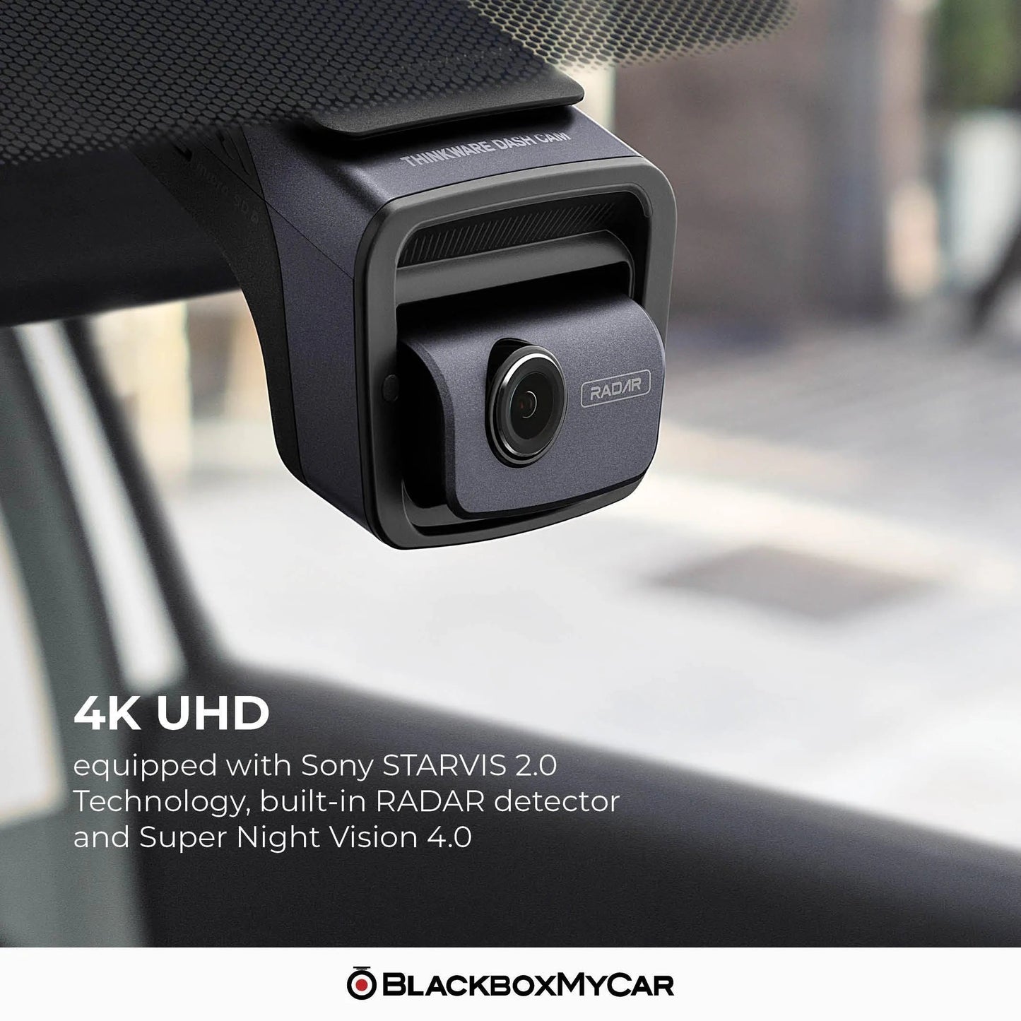 Thinkware U3000 4K Dash Cam Single Channel – STARVIS 2 Sensor, Radar Parking Mode, GPS & Wi-Fi Car Camera