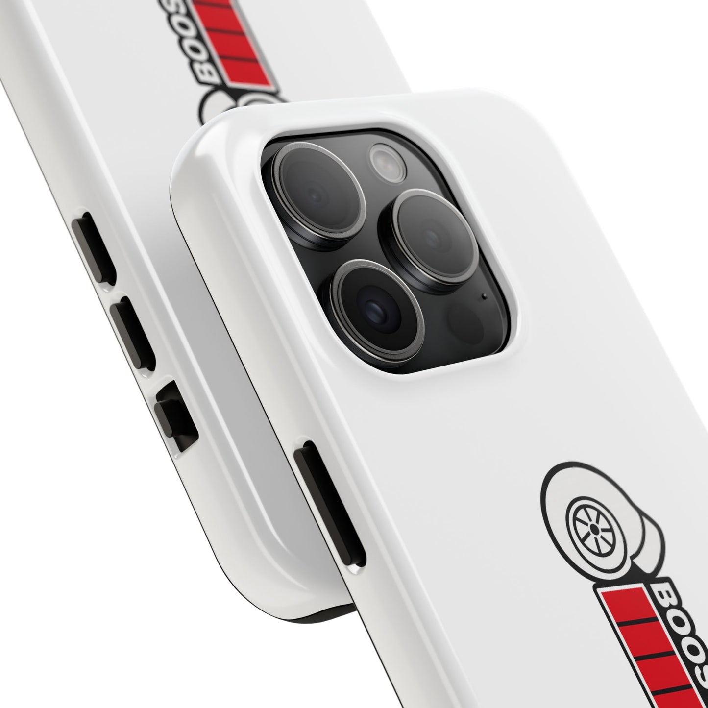 White Boost Loading Tough Phone Case For Apple or Samsung