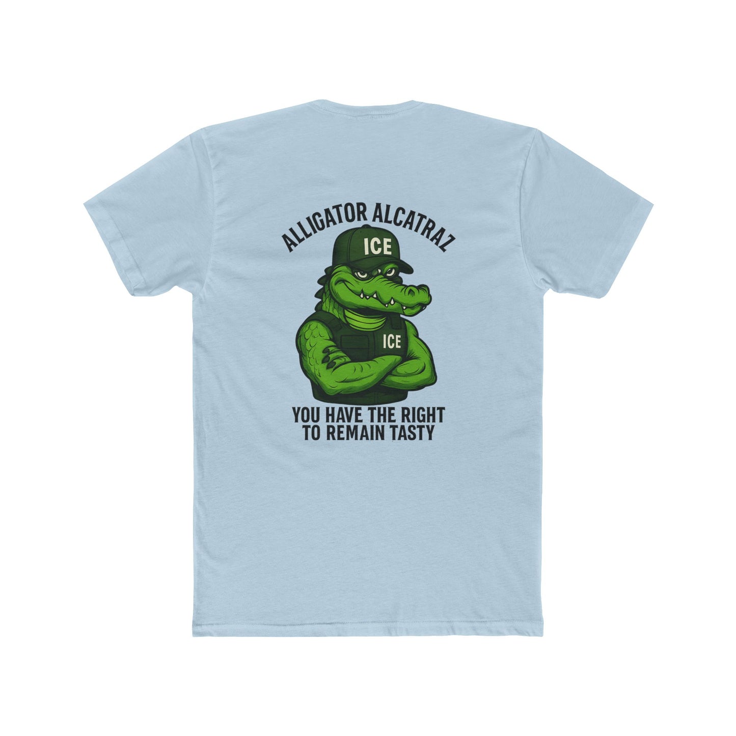 Funny Alligator Alcatraz T-Shirt - You Have the Right to Remain Tasty 10 colors