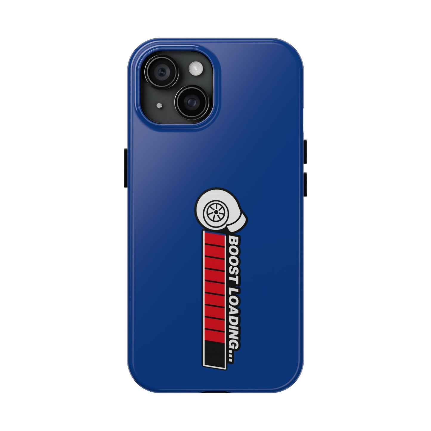 Blue Boost Loading Tough Phone Case for iPhone or Samsung phones