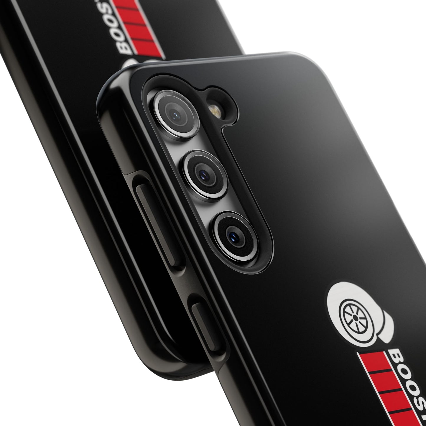 Black Boost Loading Tough Phone Case for iPhone or Samsung phones