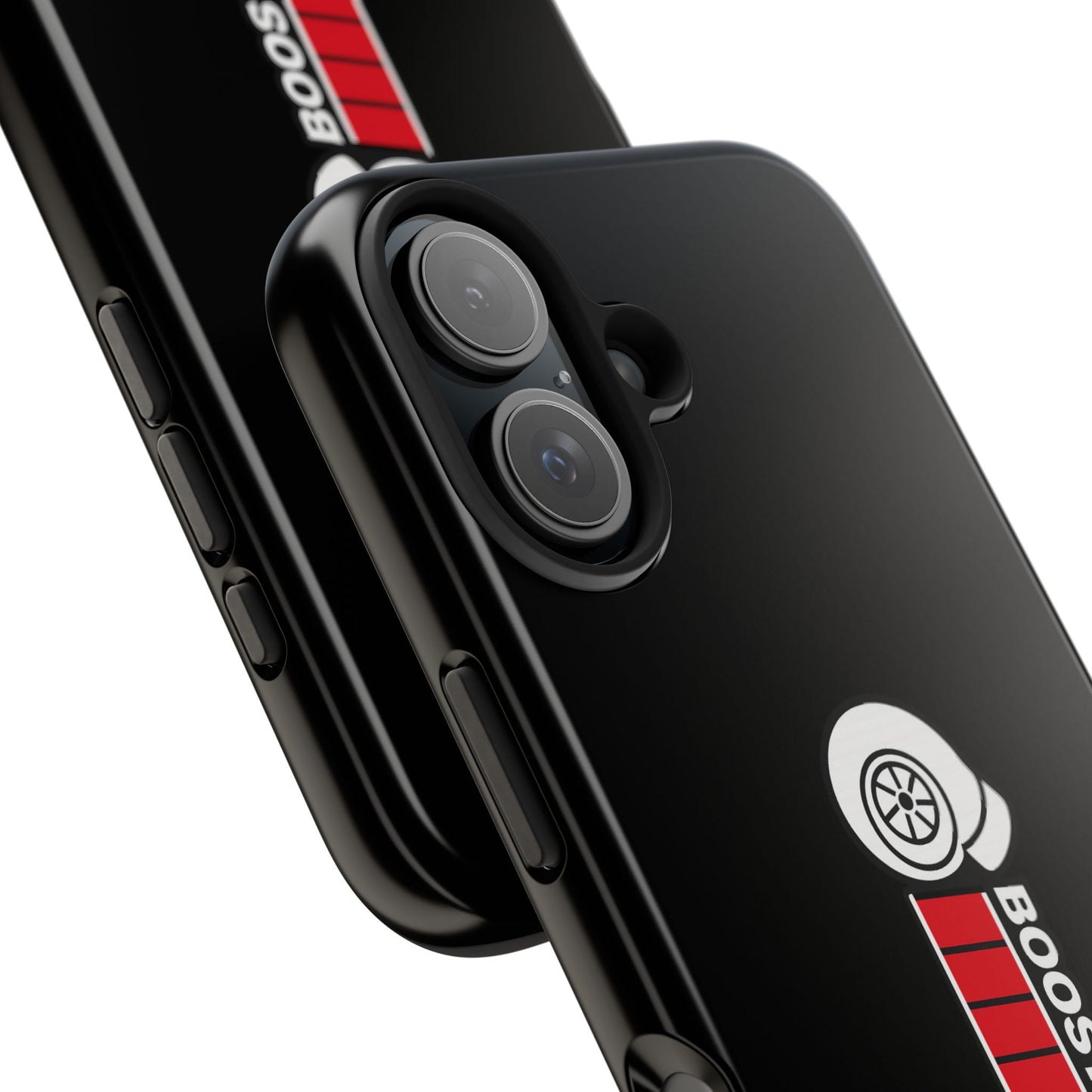 Black Boost Loading Tough Phone Case for iPhone or Samsung phones