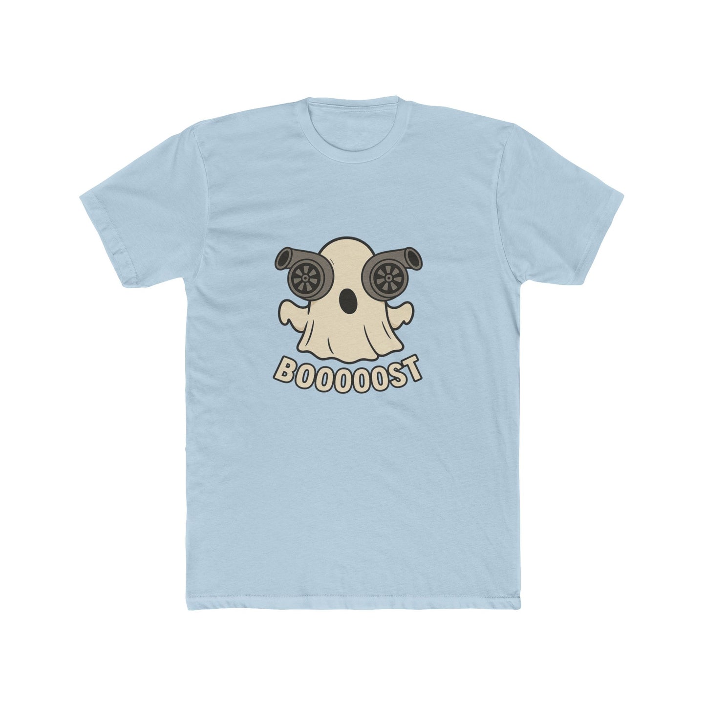 Booost Ghost Unisex Cotton Crew Tee, Halloween T-Shirt, Casual Graphic Tee, Funny Gift, Cute Ghost Costume Tee
