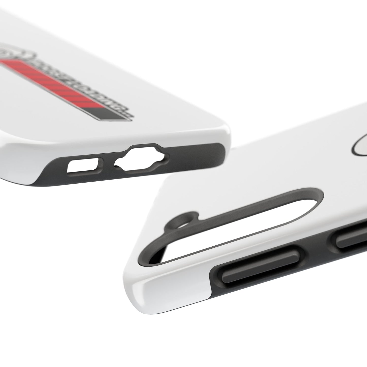 White Boost Loading Tough Phone Case For Apple or Samsung