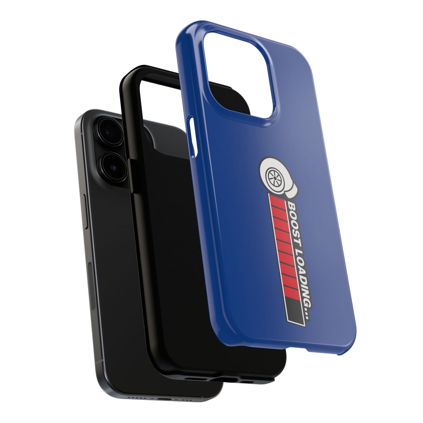 Blue Boost Loading Tough Phone Case for iPhone or Samsung phones