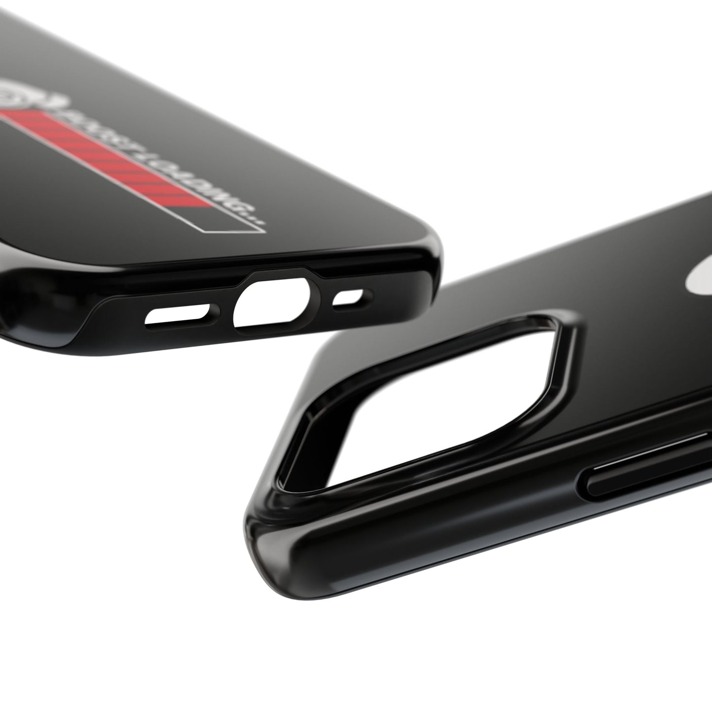 Black Boost Loading Tough Phone Case for iPhone or Samsung phones