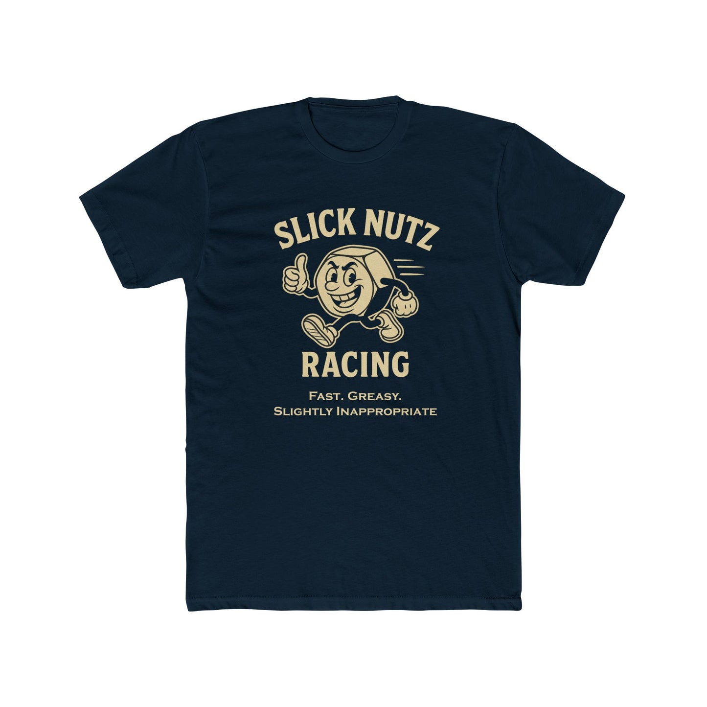 Slick Nutz Racing Tee Fast Greasy Inappropriate T-Shirt 10 colors