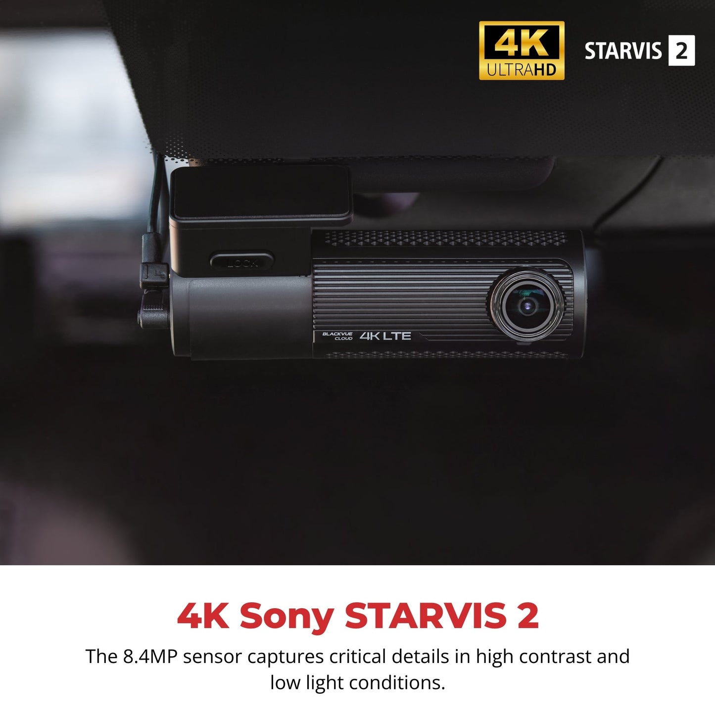 BlackVue DR970X-2CH LTE Plus II 4K UHD Cloud Dash Cam (NA Version)